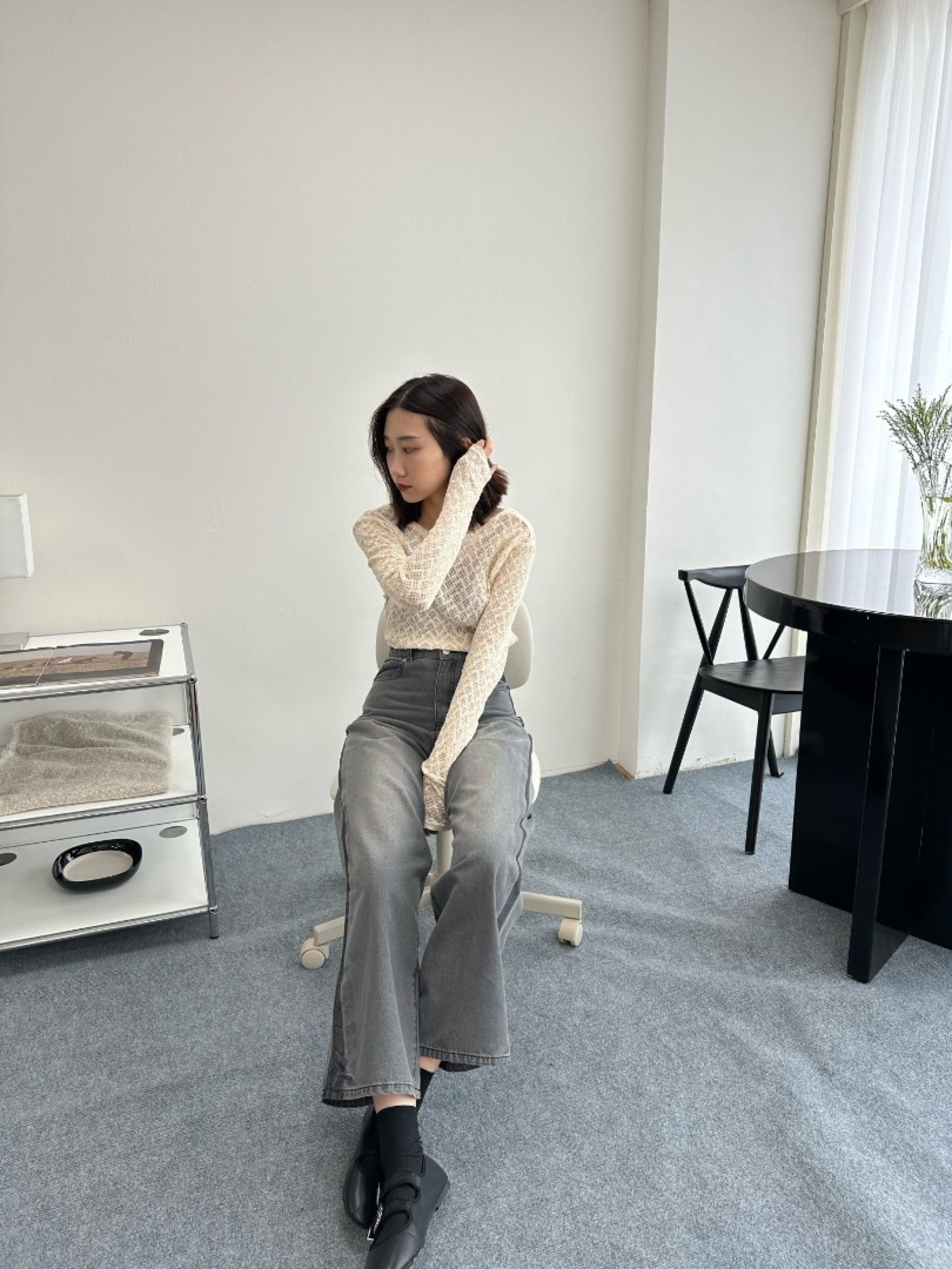 🇯🇵背面U字蕾絲內搭上衣/兩色