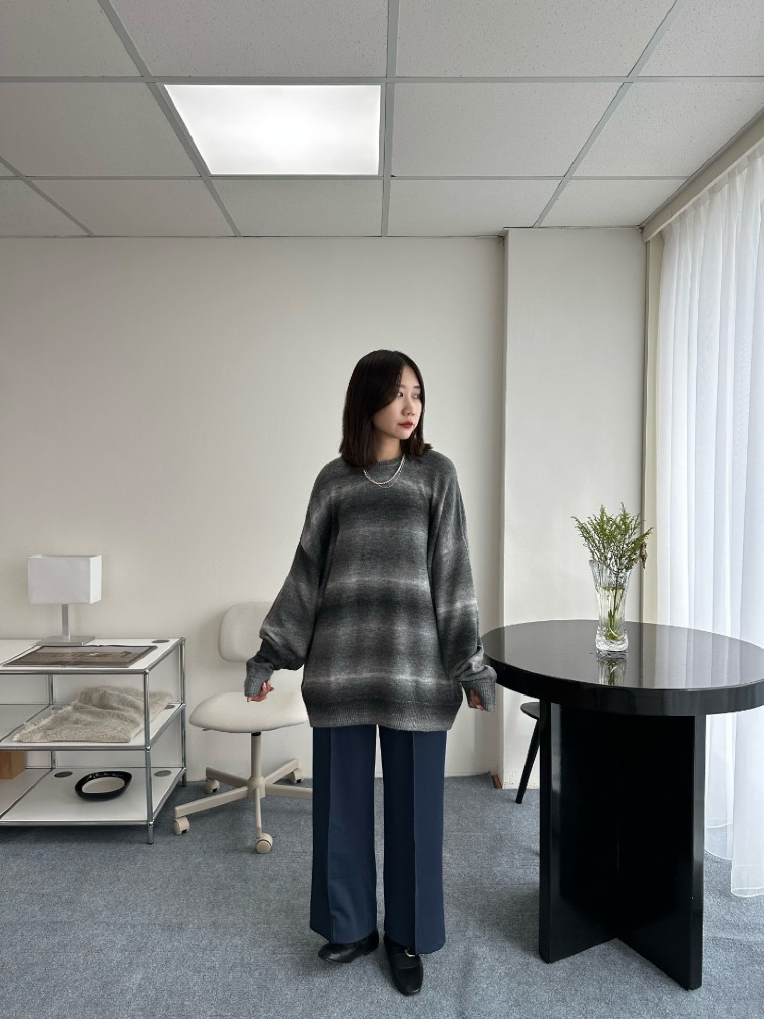 🇯🇵漸層圓領針織衫/兩色