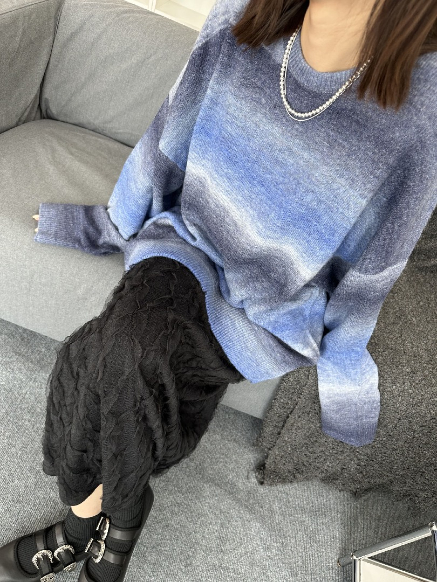 🇯🇵漸層圓領針織衫/兩色