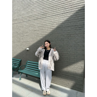 🇯🇵大人感打褶暗釦西裝褲/淺灰S-M