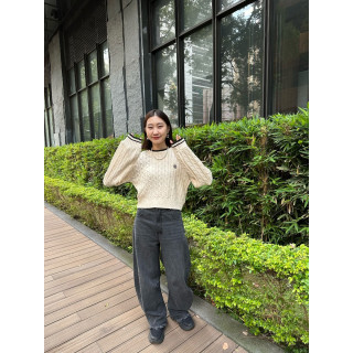 🇯🇵版型超讚下擺鬚邊牛仔褲/藍M&炭灰M