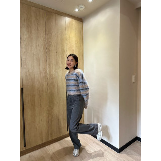 🇯🇵馬海毛短版條紋針織衫