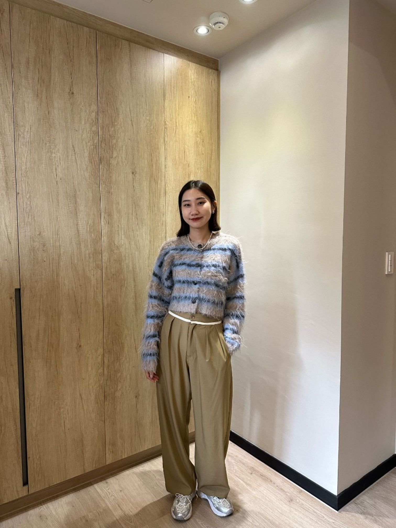 🇯🇵馬海毛短版條紋針織衫