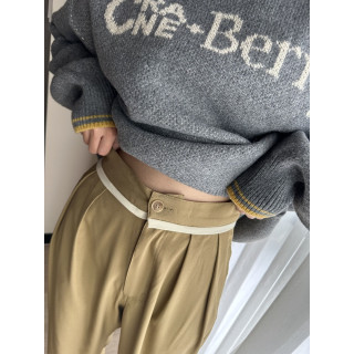 🇯🇵腰頭織帶設計寬褲