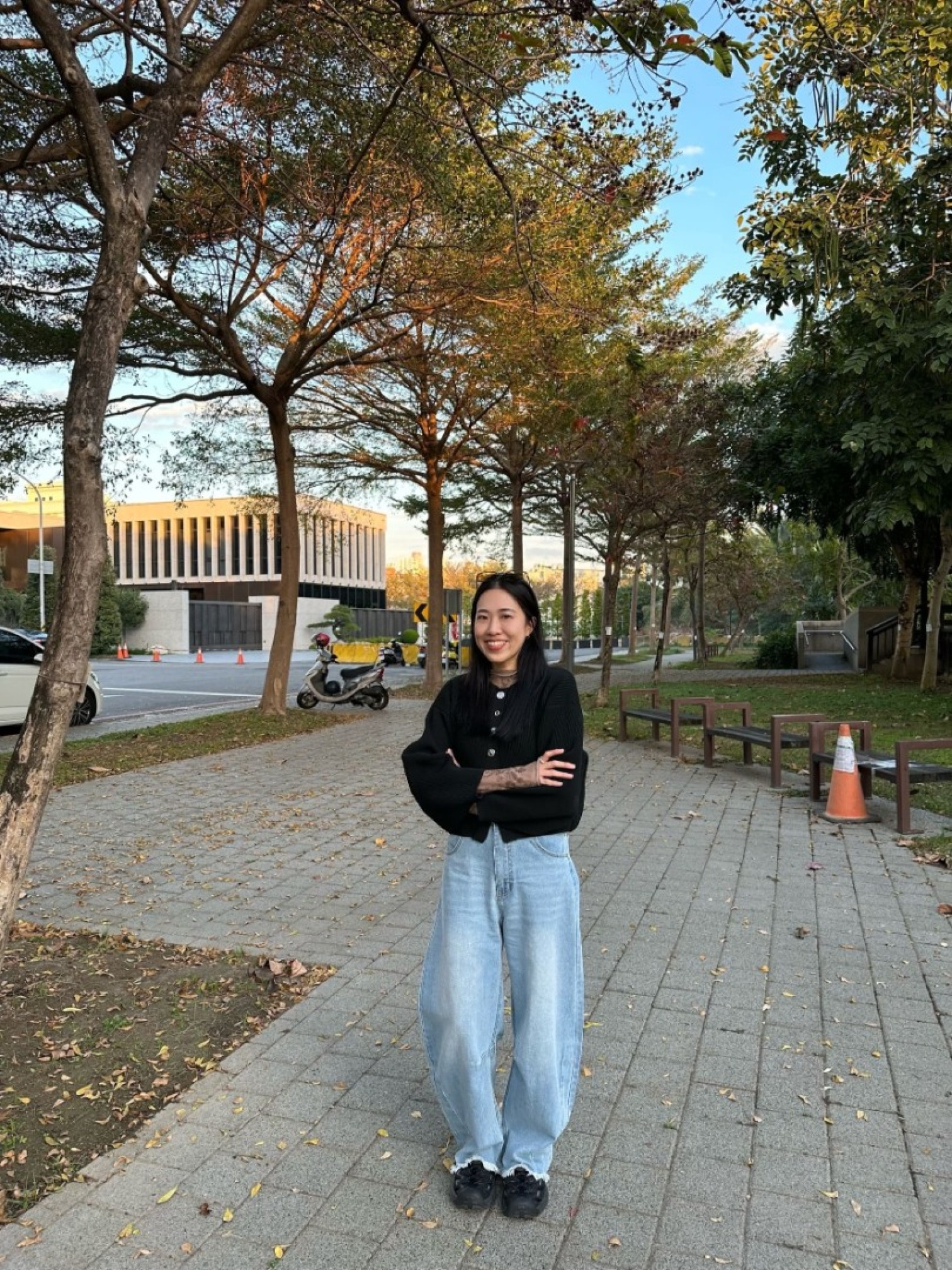 🇯🇵版型超讚下擺鬚邊牛仔褲/藍M&炭灰M