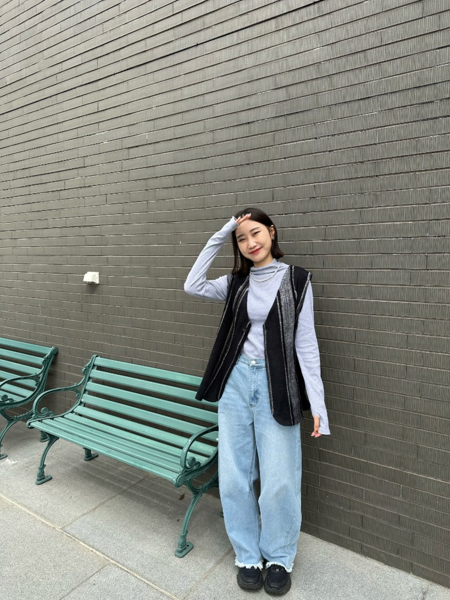 🇯🇵版型超讚下擺鬚邊牛仔褲/藍M&炭灰M