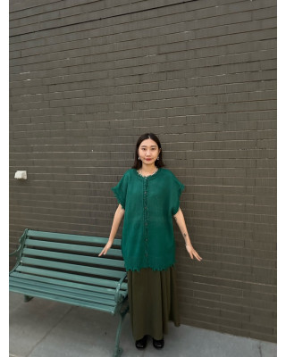 🇯🇵SIX WAY破壞感針織衫/綠