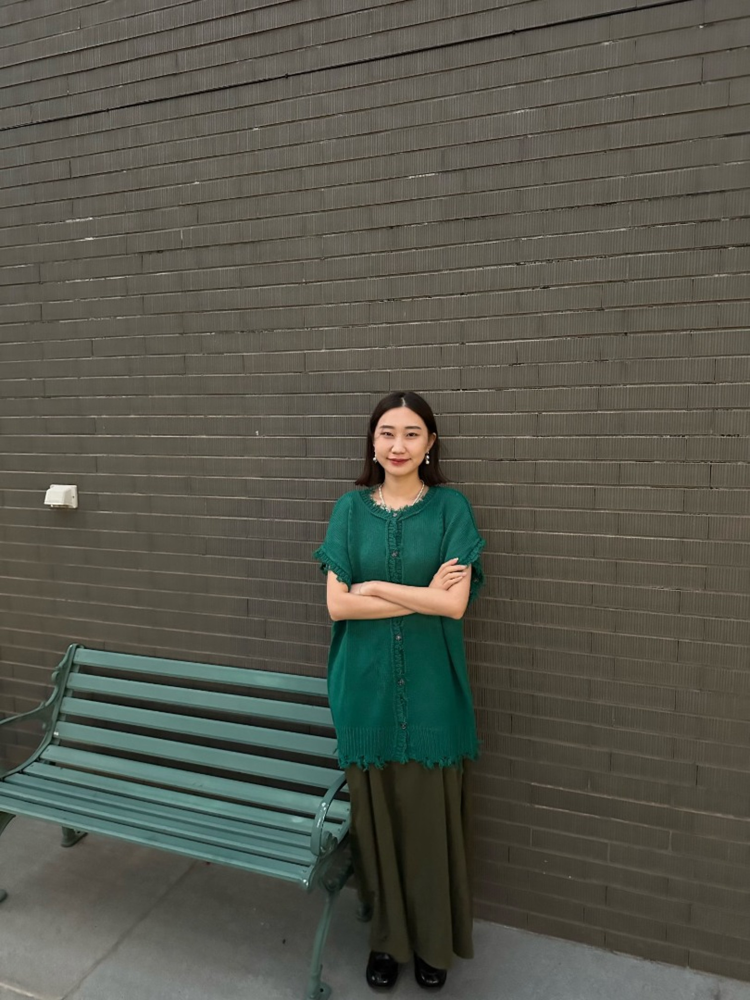 🇯🇵SIX WAY破壞感針織衫/綠