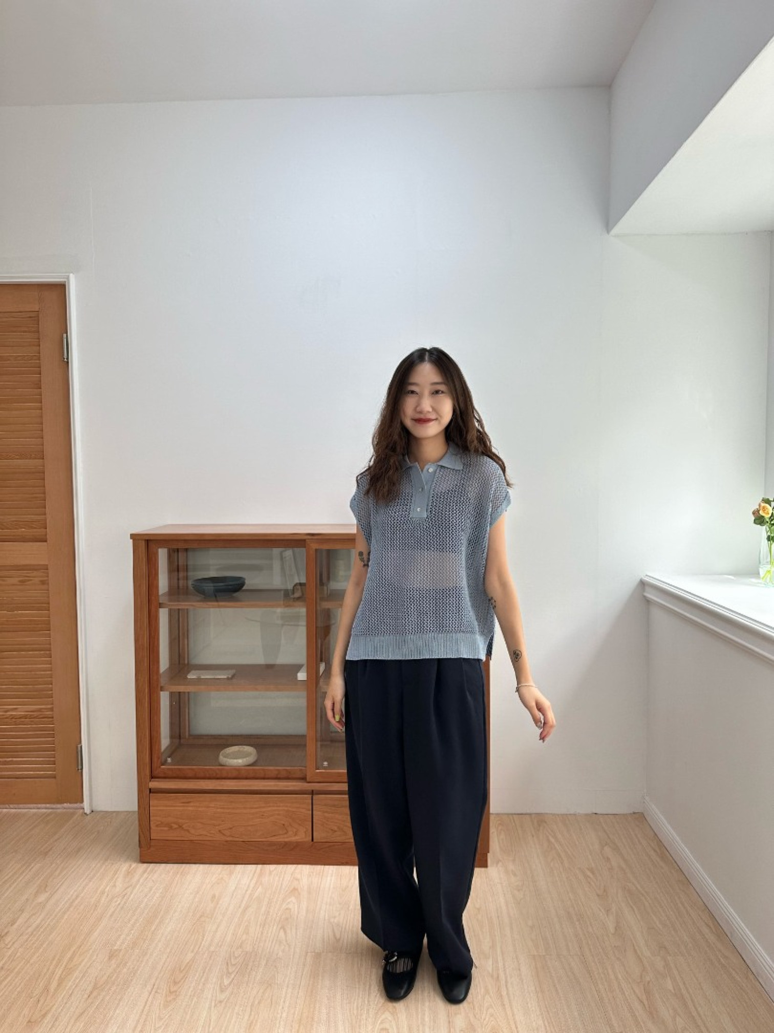 🇯🇵經典暗釦西裝褲/可可M&深藍M