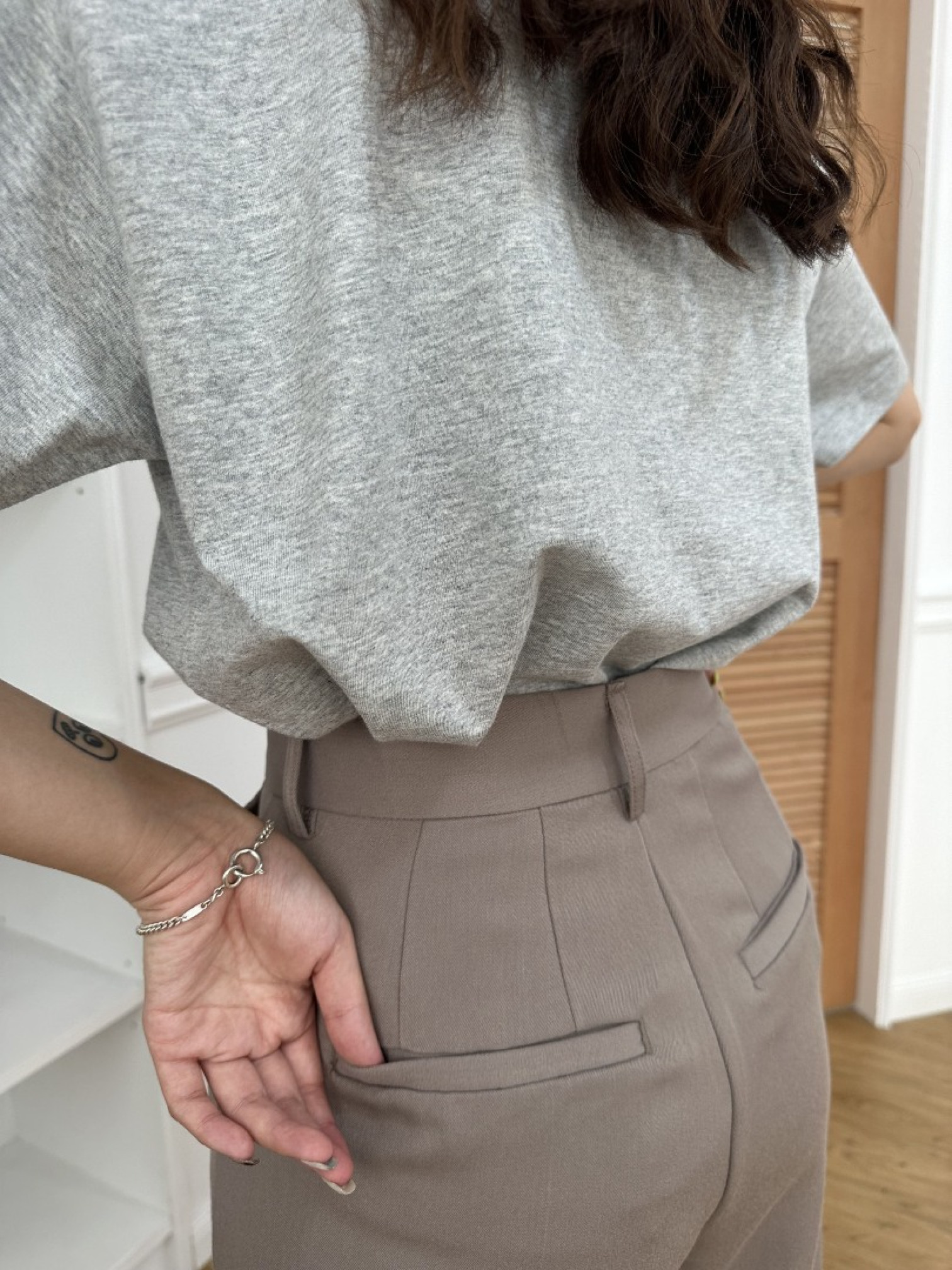 🇯🇵經典暗釦西裝褲/可可M&深藍M