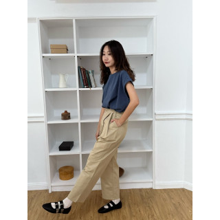 🇯🇵復古水洗簡約短T/藍