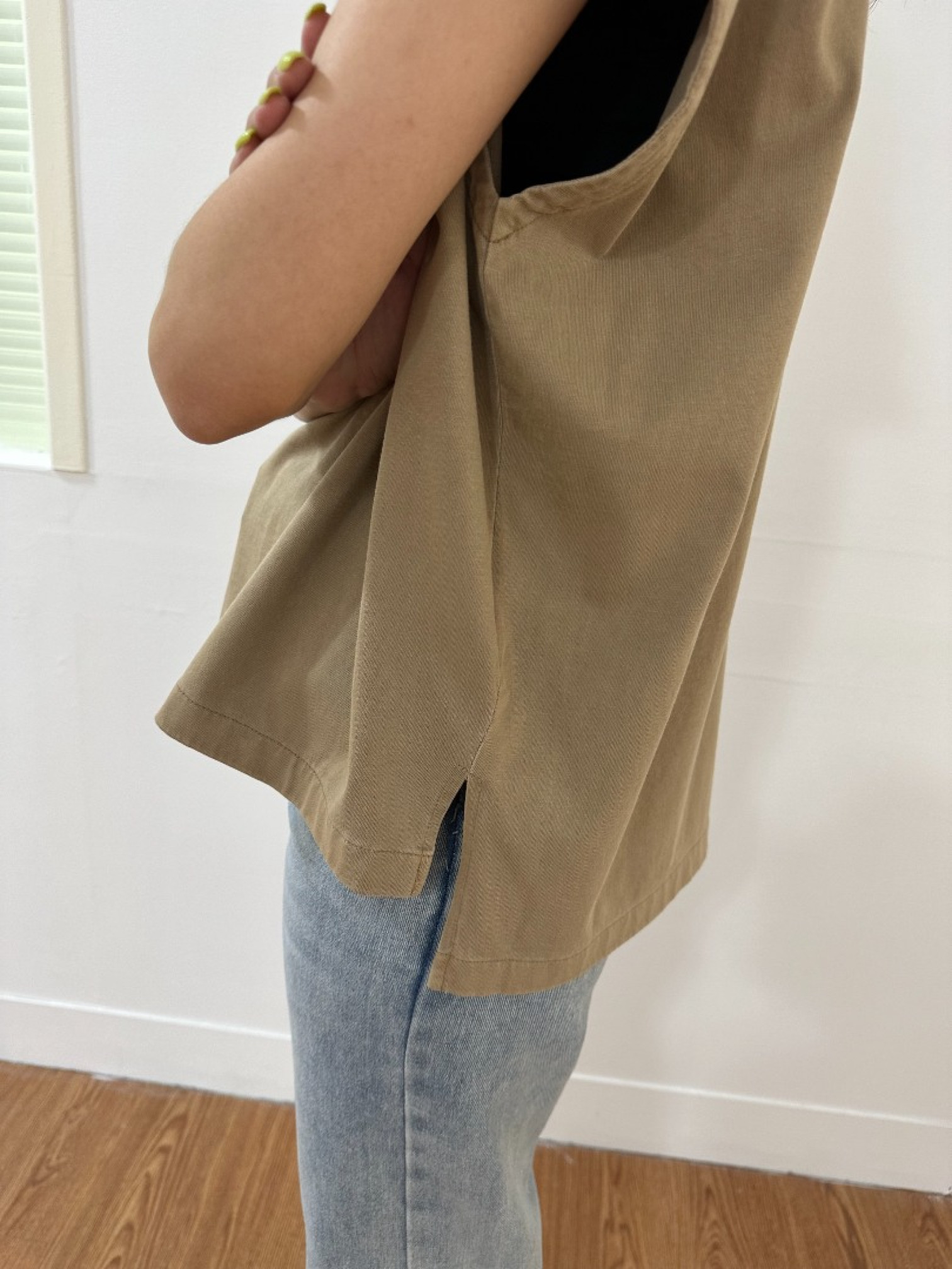 🇯🇵復古水洗簡約短T/藍