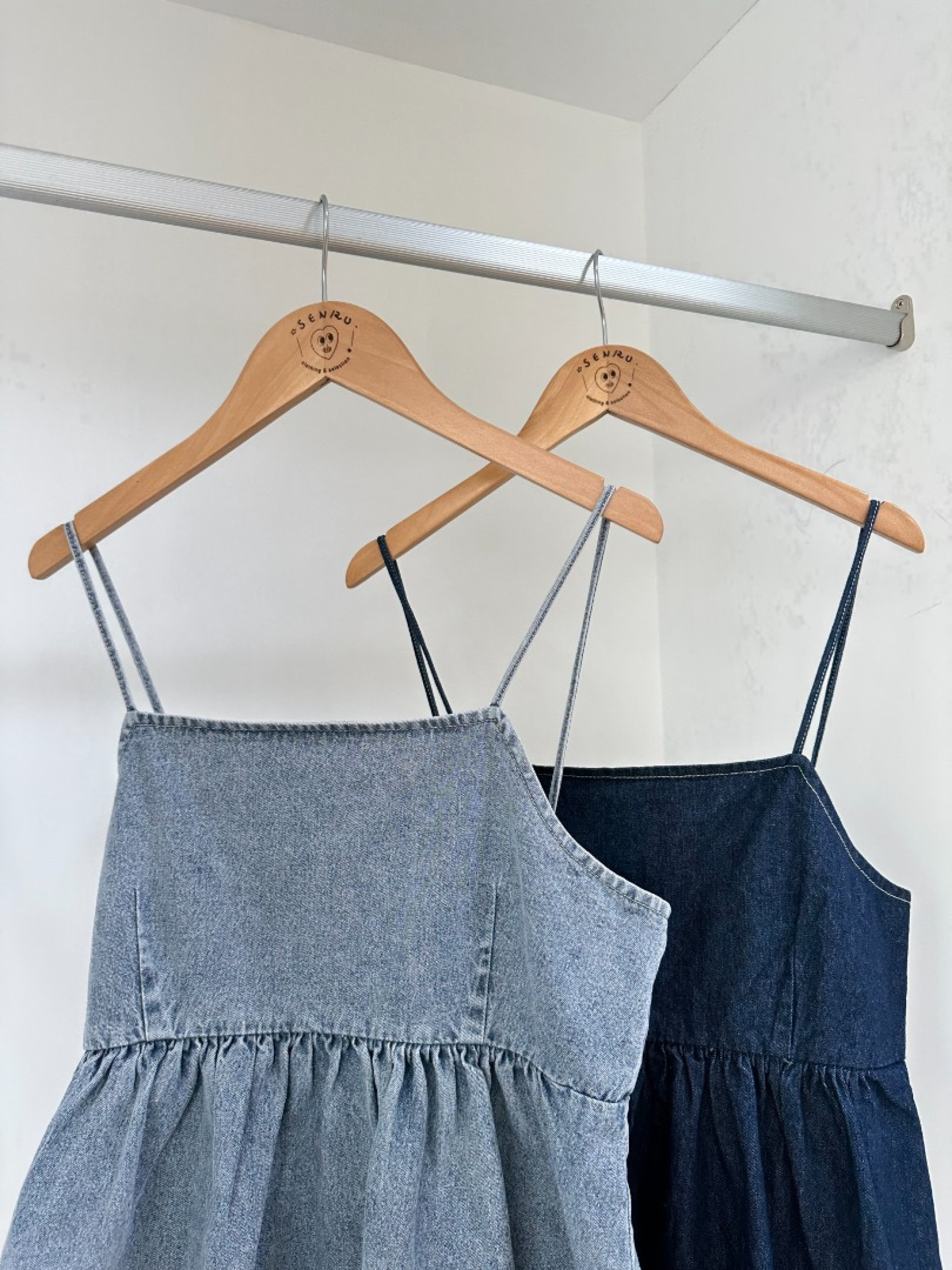 🇯🇵有夠Q!!!牛仔背心/淺藍