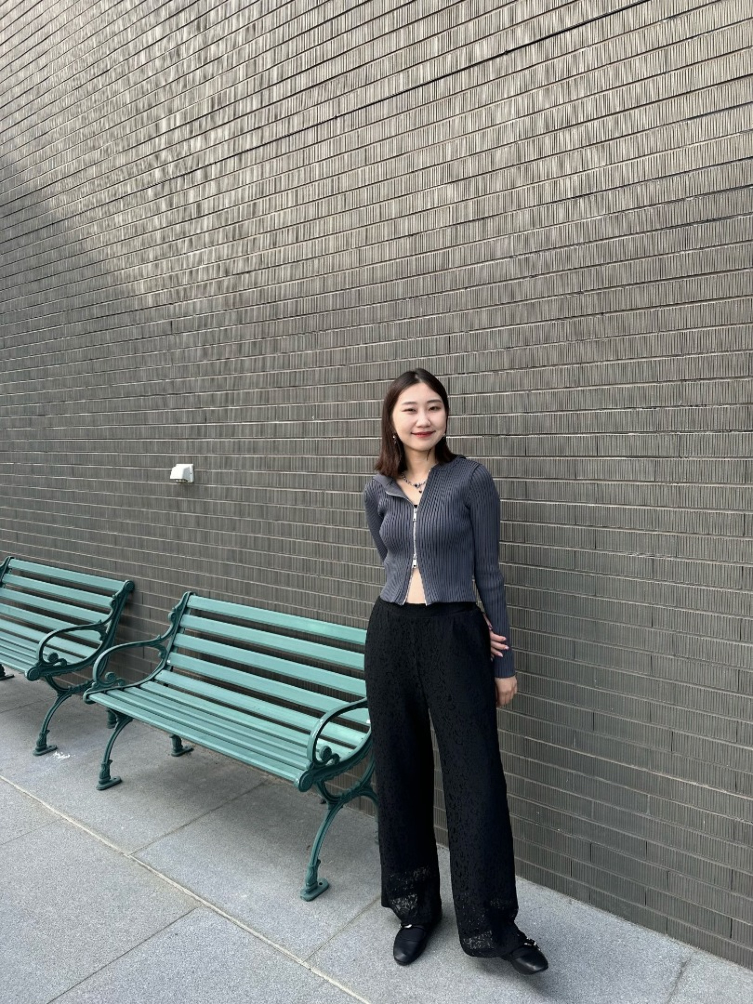 🇯🇵坑條雙拉鍊連帽上衣/三色