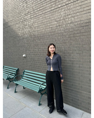 🇯🇵坑條雙拉鍊連帽上衣/三色