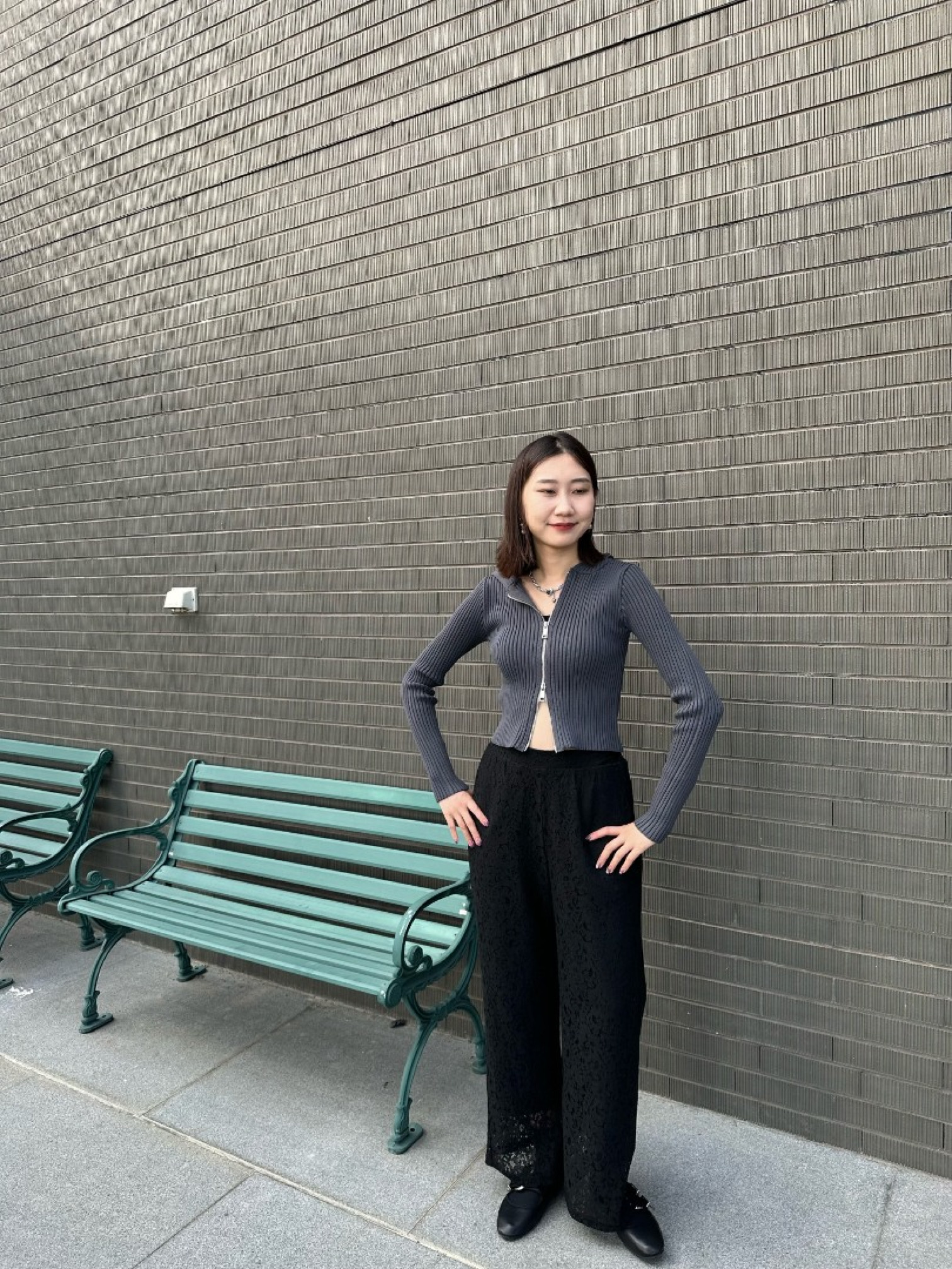 🇯🇵坑條雙拉鍊連帽上衣/三色