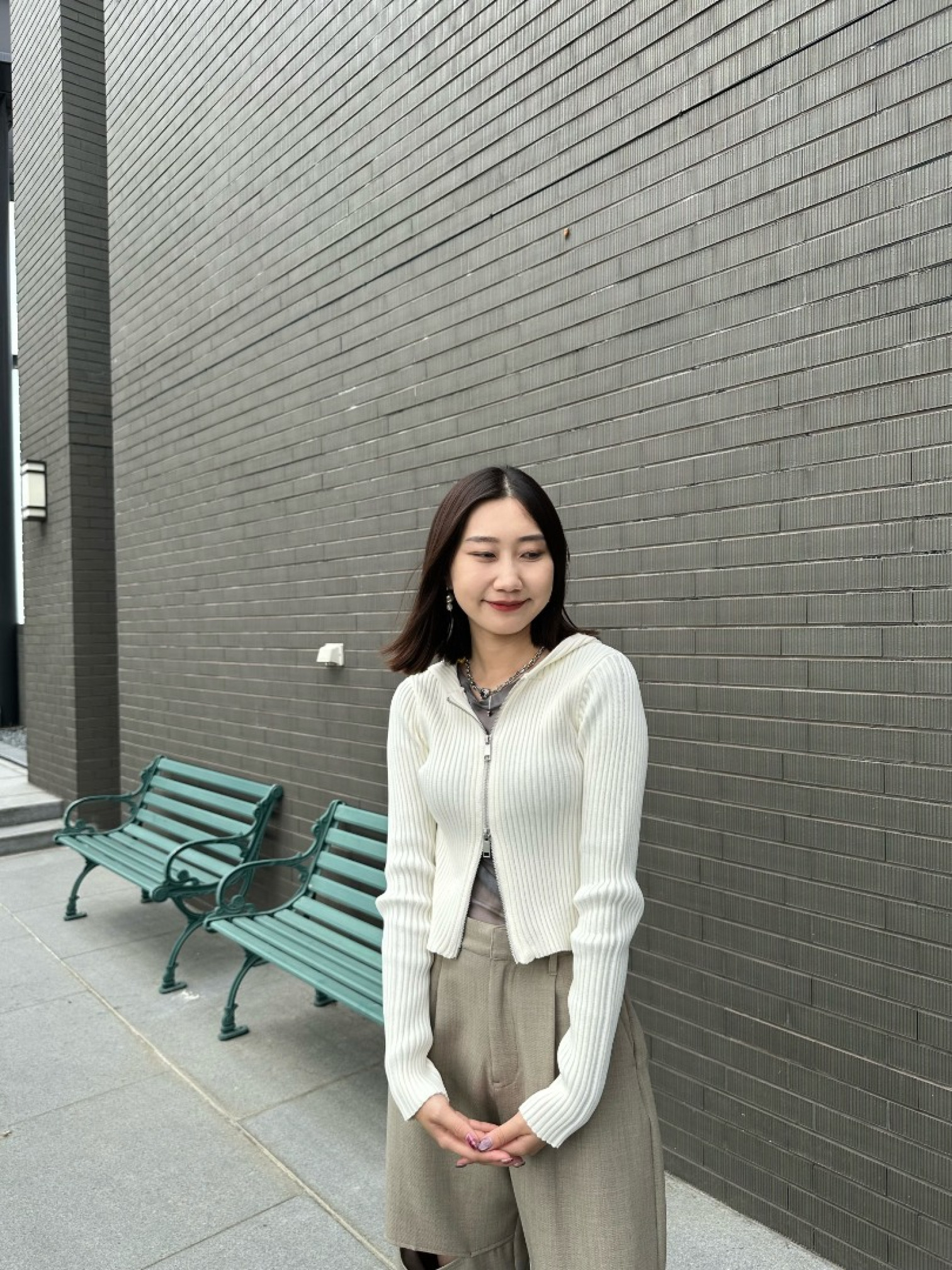 🇯🇵坑條雙拉鍊連帽上衣/三色