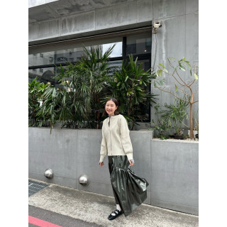 🇯🇵細羅紋針織圓領上衣/亞麻色