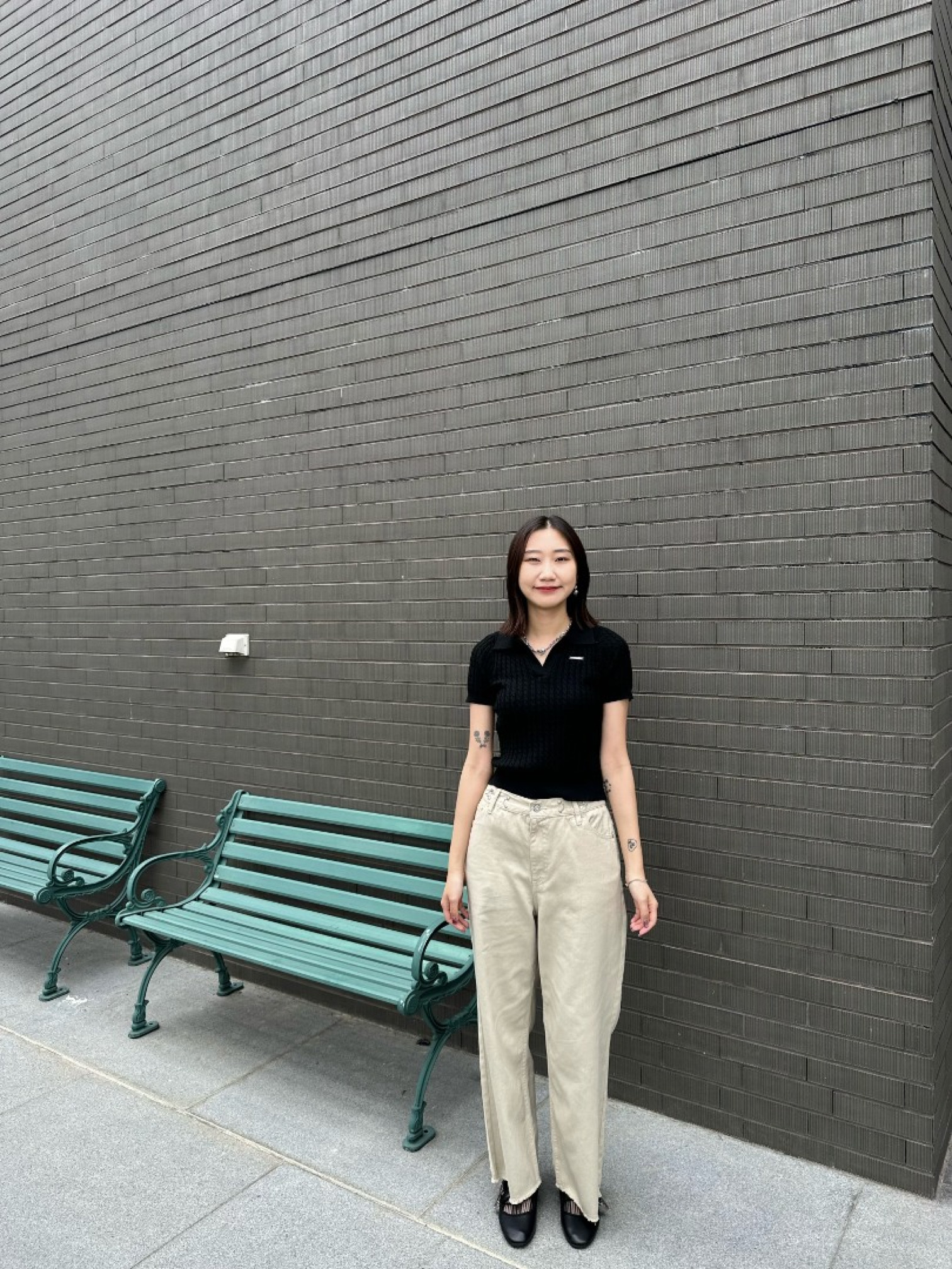 🇯🇵可調節腰扣牛仔褲/淺卡其