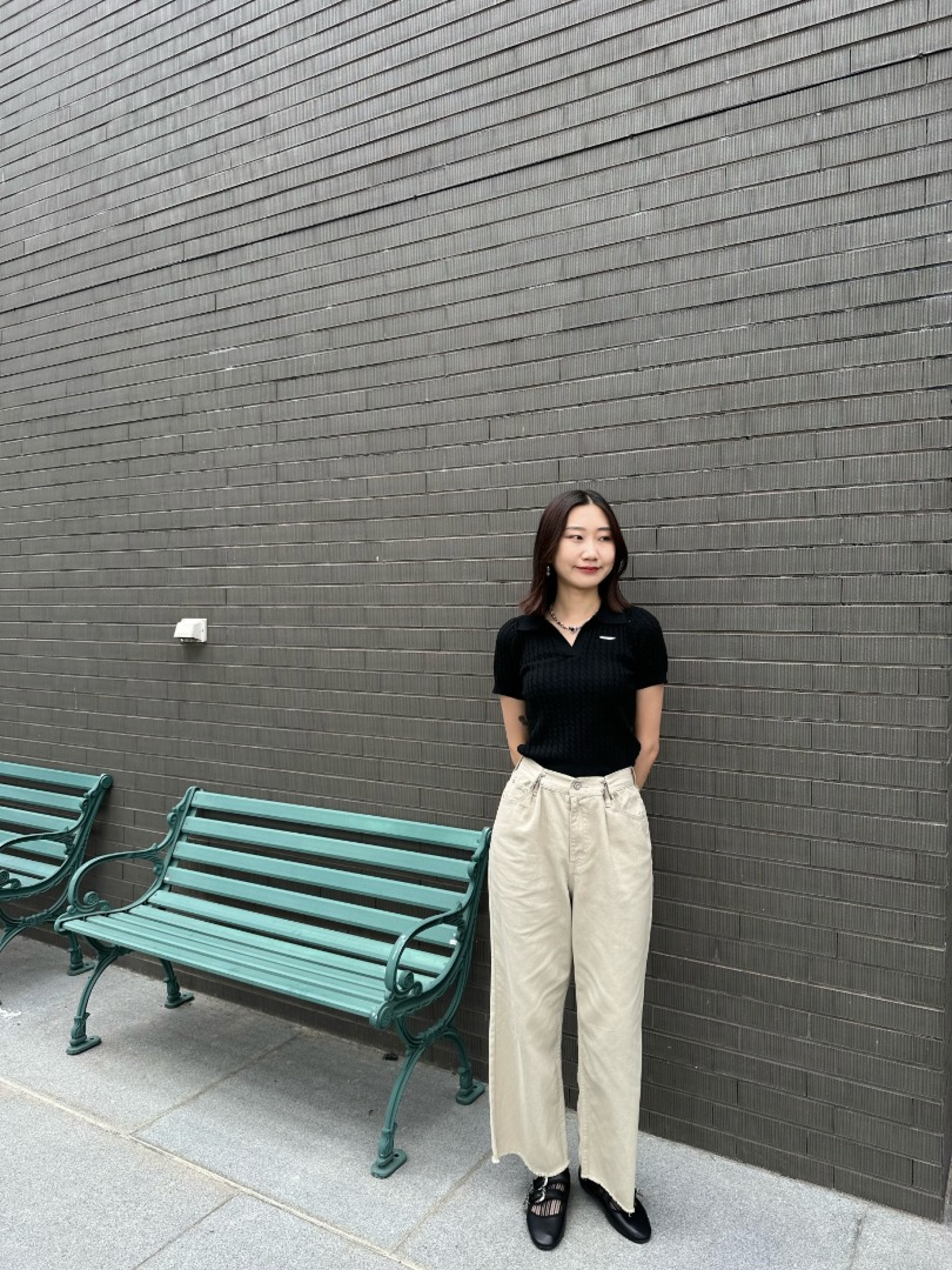 🇯🇵可調節腰扣牛仔褲/淺卡其