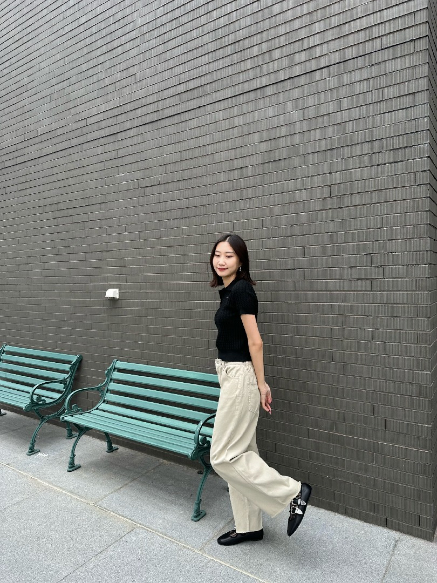 🇯🇵可調節腰扣牛仔褲/淺卡其