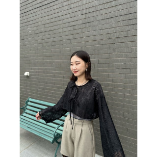 🇯🇵短版簍空雕花罩衫/三色