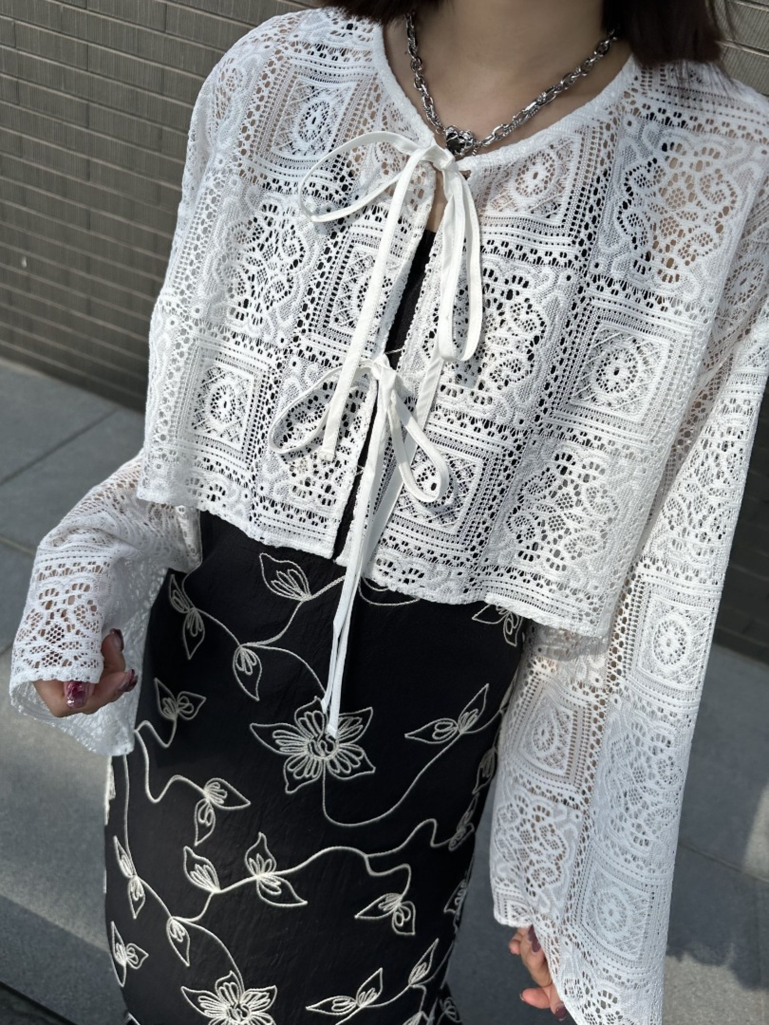 🇯🇵短版簍空雕花罩衫/三色