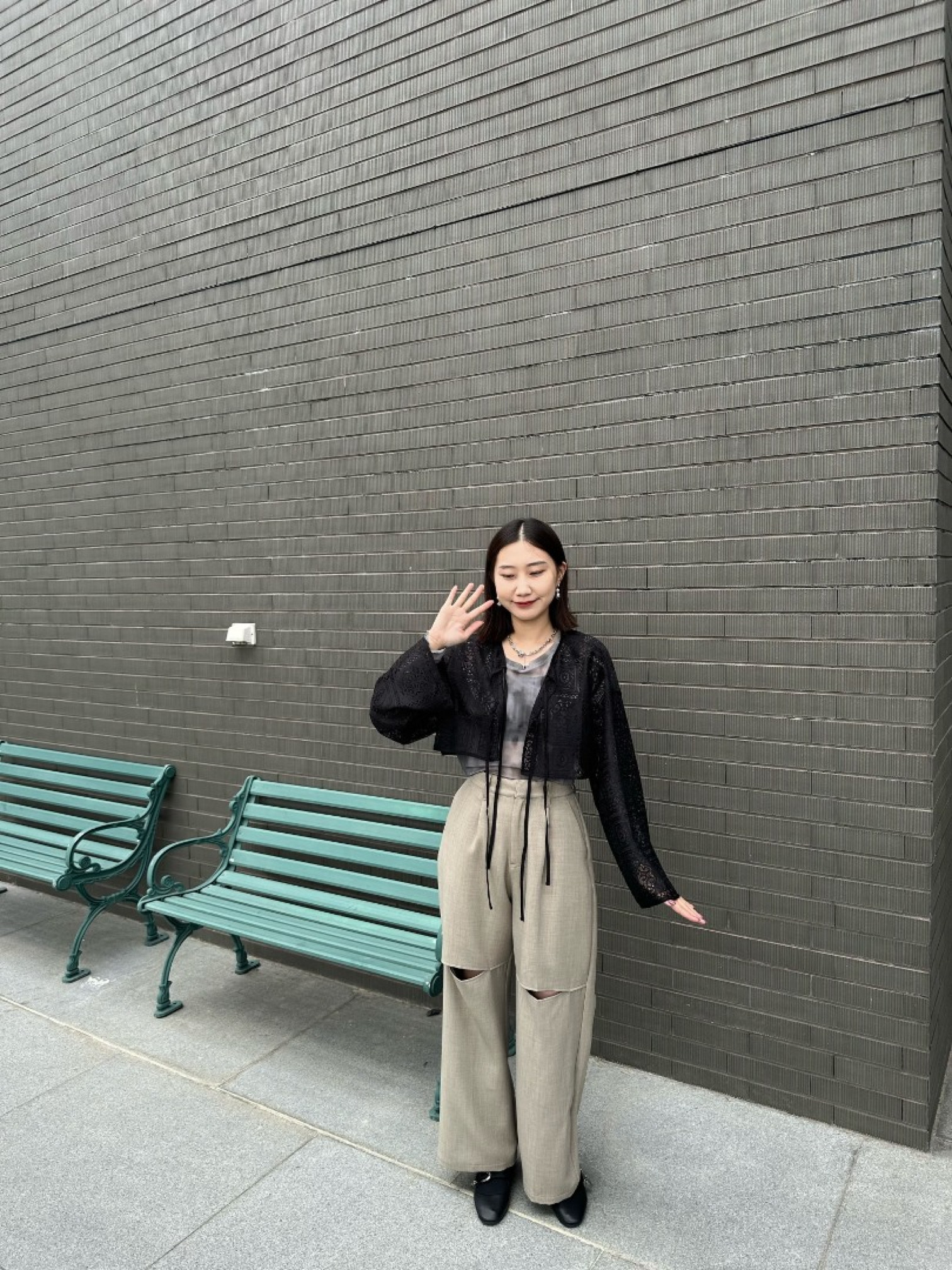 🇯🇵短版簍空雕花罩衫/三色