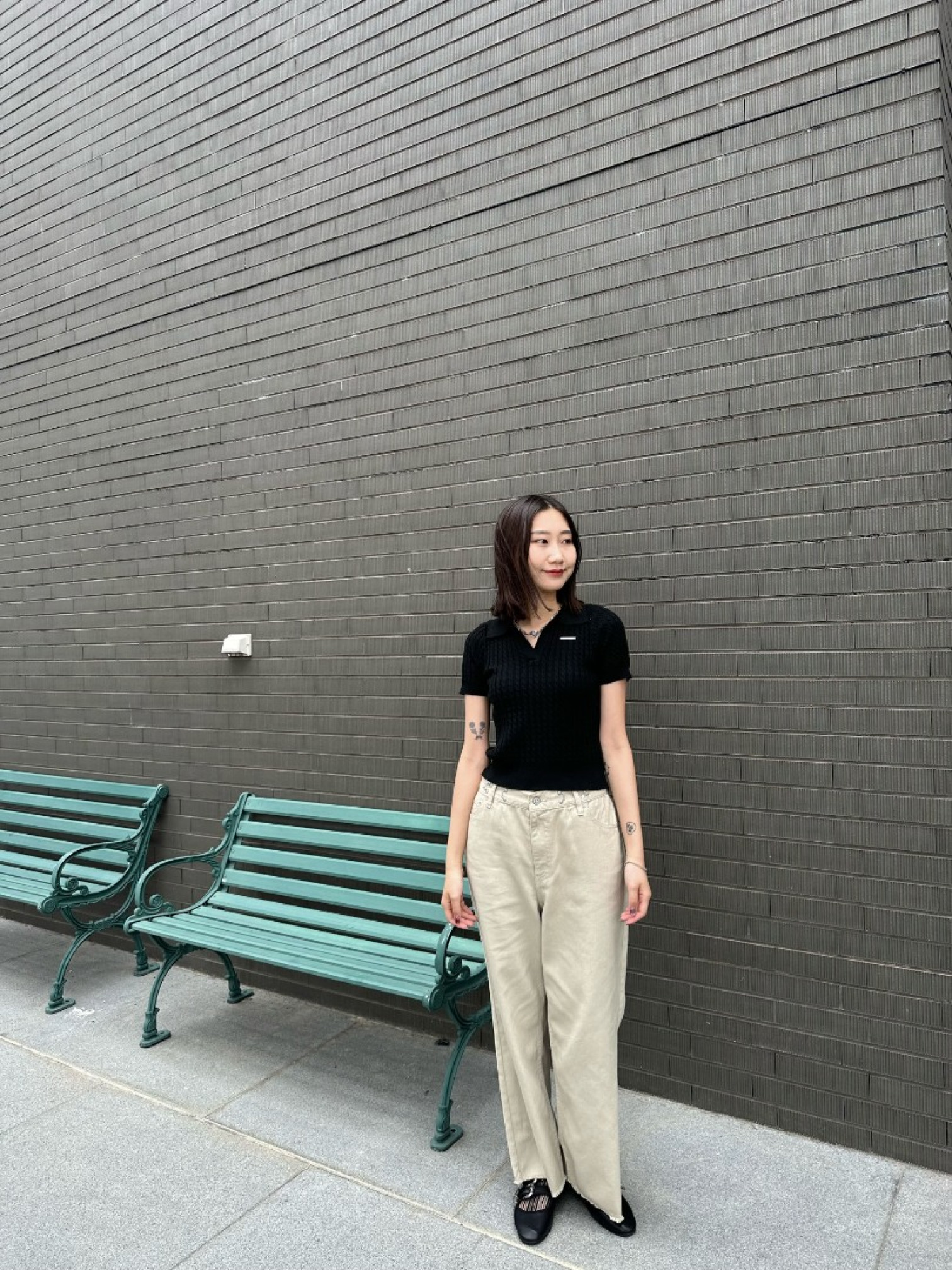 🇯🇵POLO領麻花短版上衣/三色