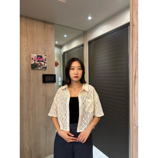 🇯🇵簍空設計短版襯衫/白