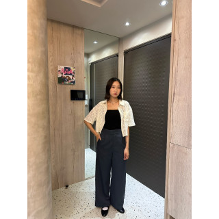 🇯🇵簍空設計短版襯衫/白