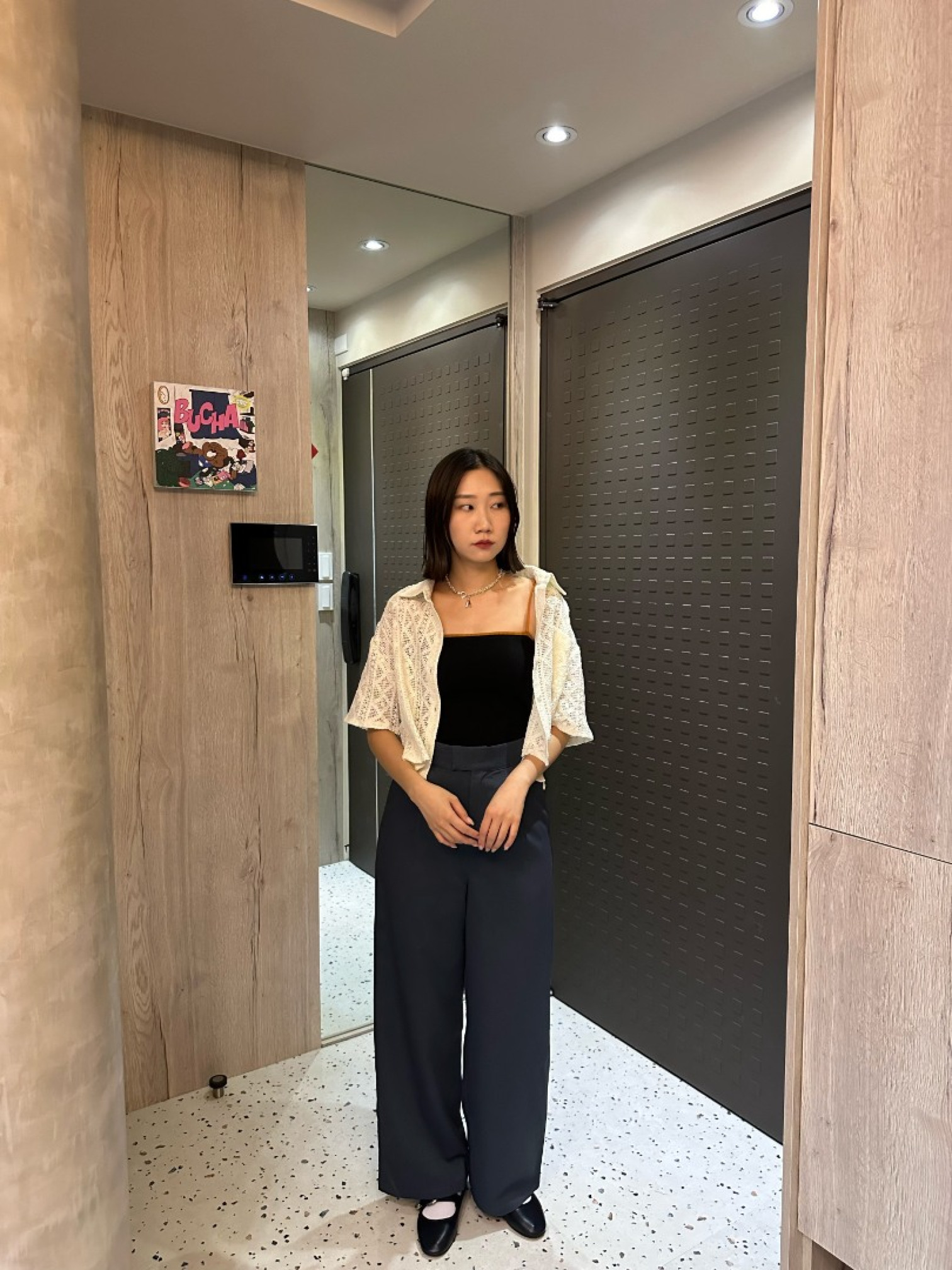 🇯🇵簍空設計短版襯衫/白