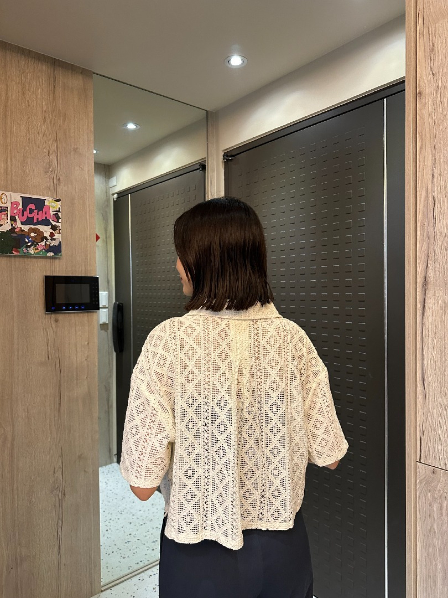 🇯🇵簍空設計短版襯衫/白