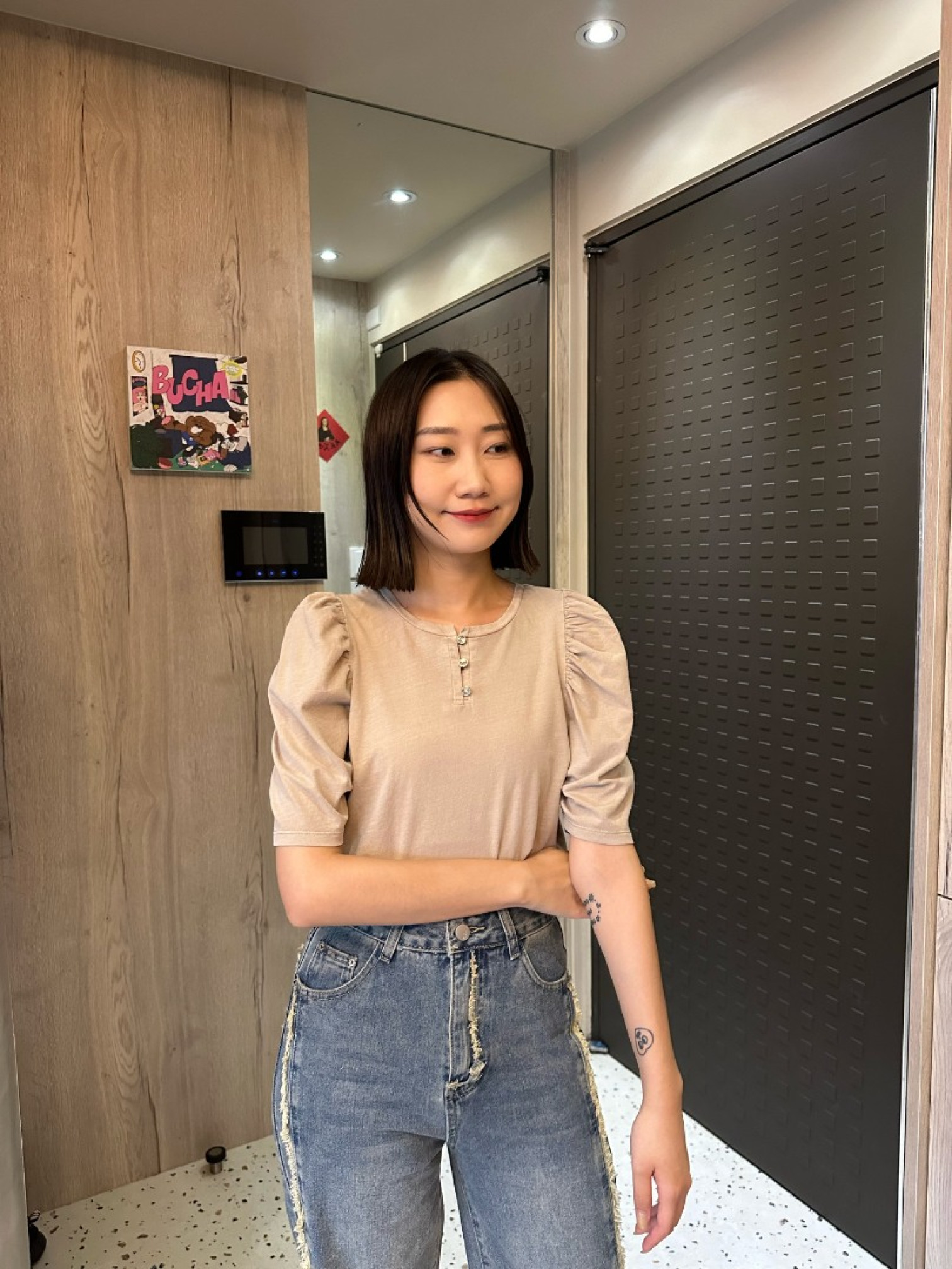 🇯🇵卡哇伊復古澎澎袖上衣/三色