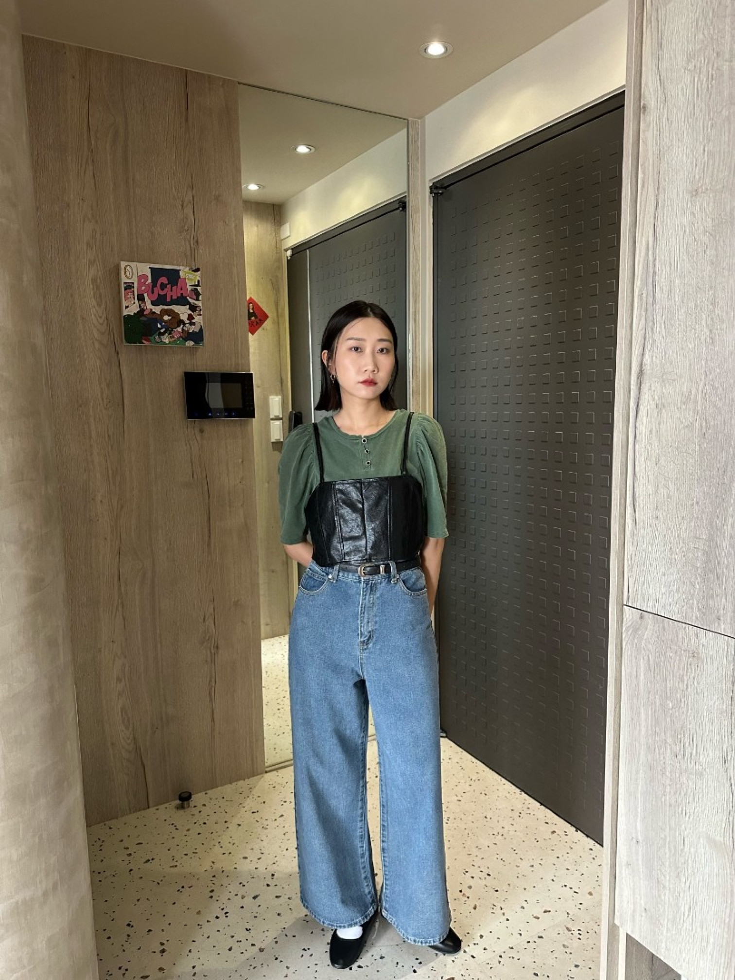 🇯🇵卡哇伊復古澎澎袖上衣/三色