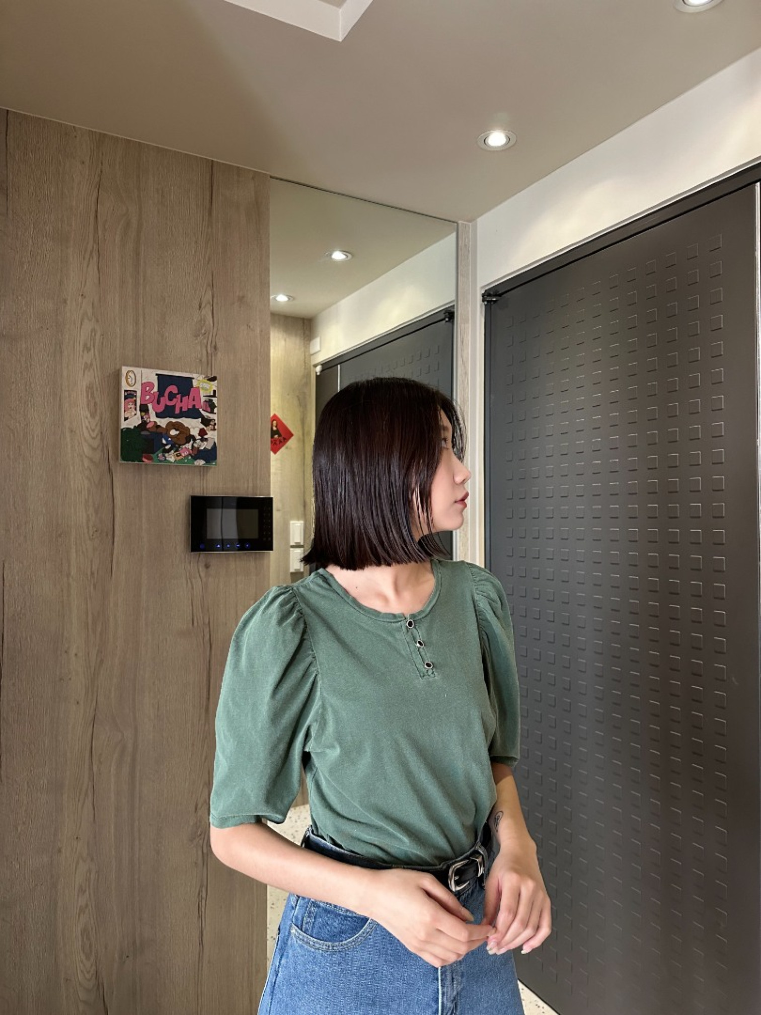 🇯🇵卡哇伊復古澎澎袖上衣/三色