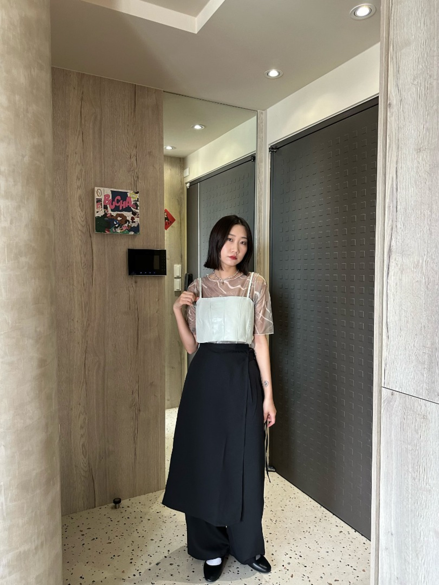 🇯🇵時髦直筒西裝褲兩件組/兩色S-M