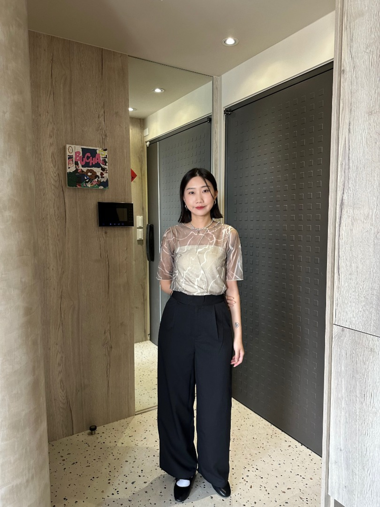 🇯🇵時髦直筒西裝褲兩件組/兩色S-M