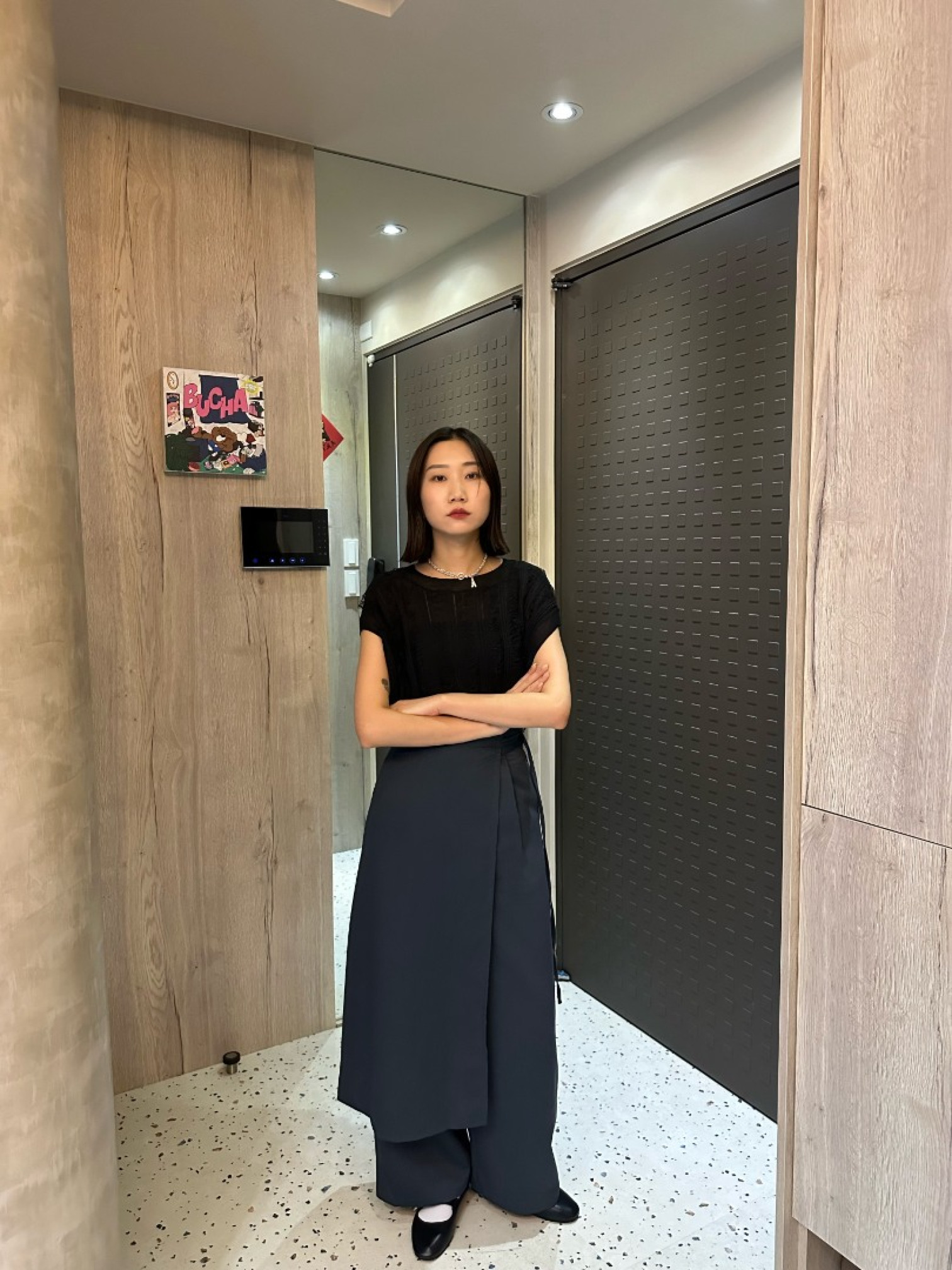 🇯🇵時髦直筒西裝褲兩件組/兩色S-M