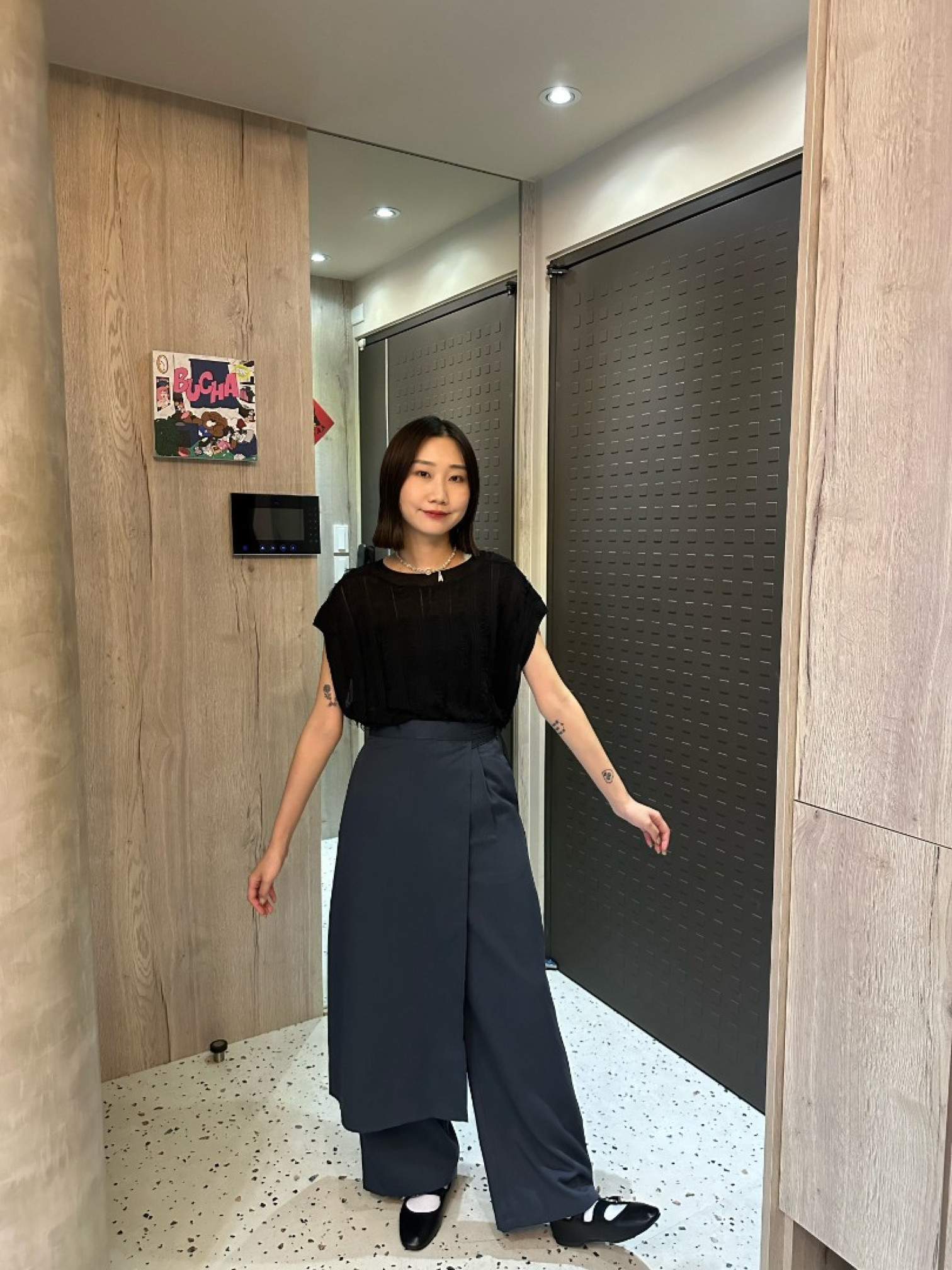 🇯🇵時髦直筒西裝褲兩件組/兩色S-M