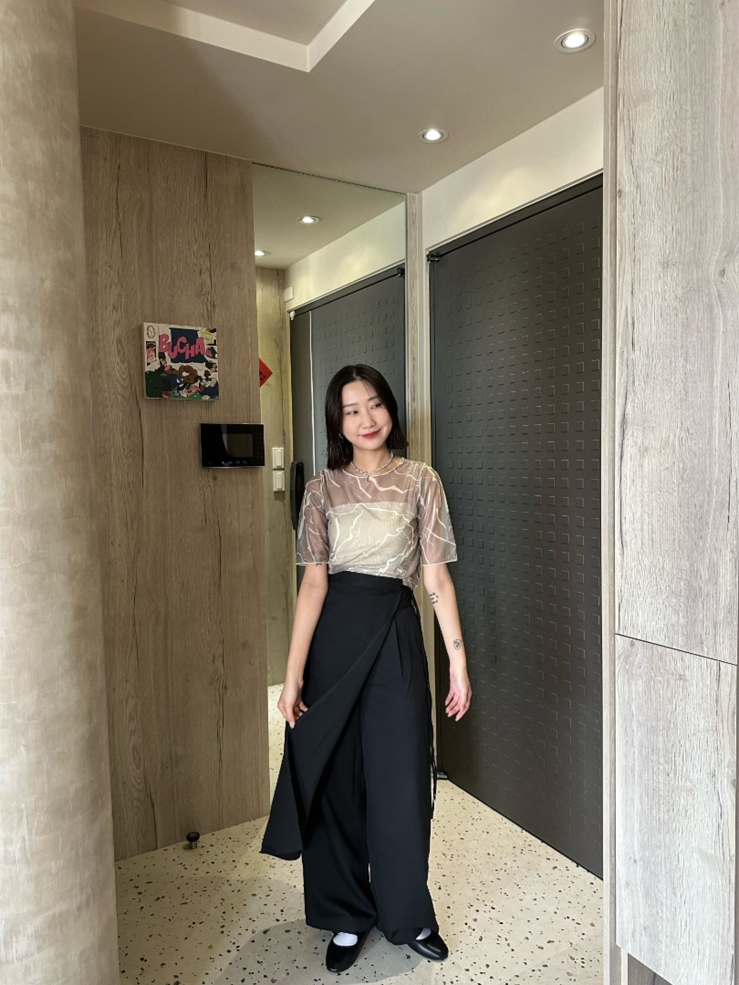 🇯🇵時髦直筒西裝褲兩件組/兩色S-M