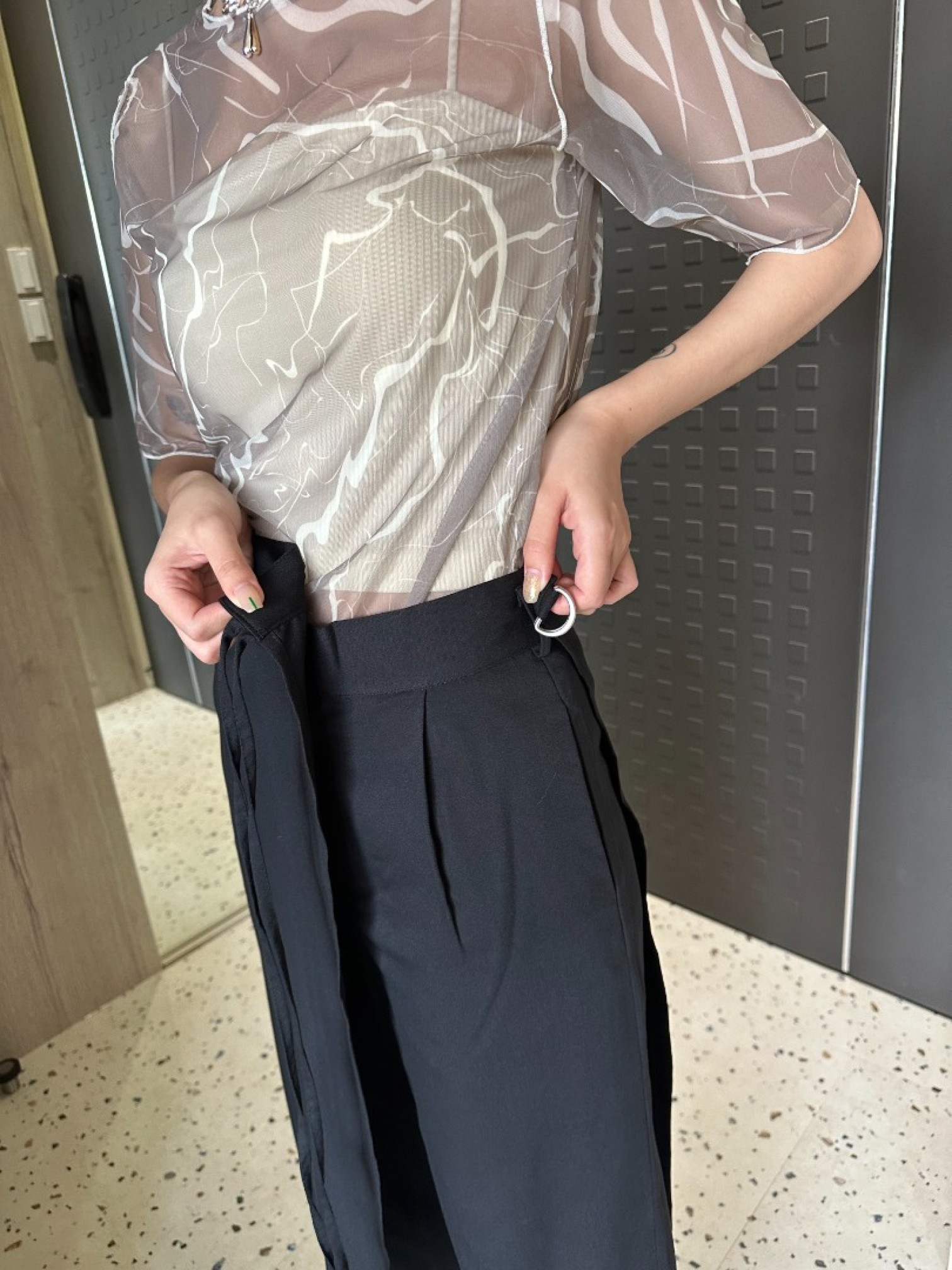 🇯🇵時髦直筒西裝褲兩件組/兩色S-M