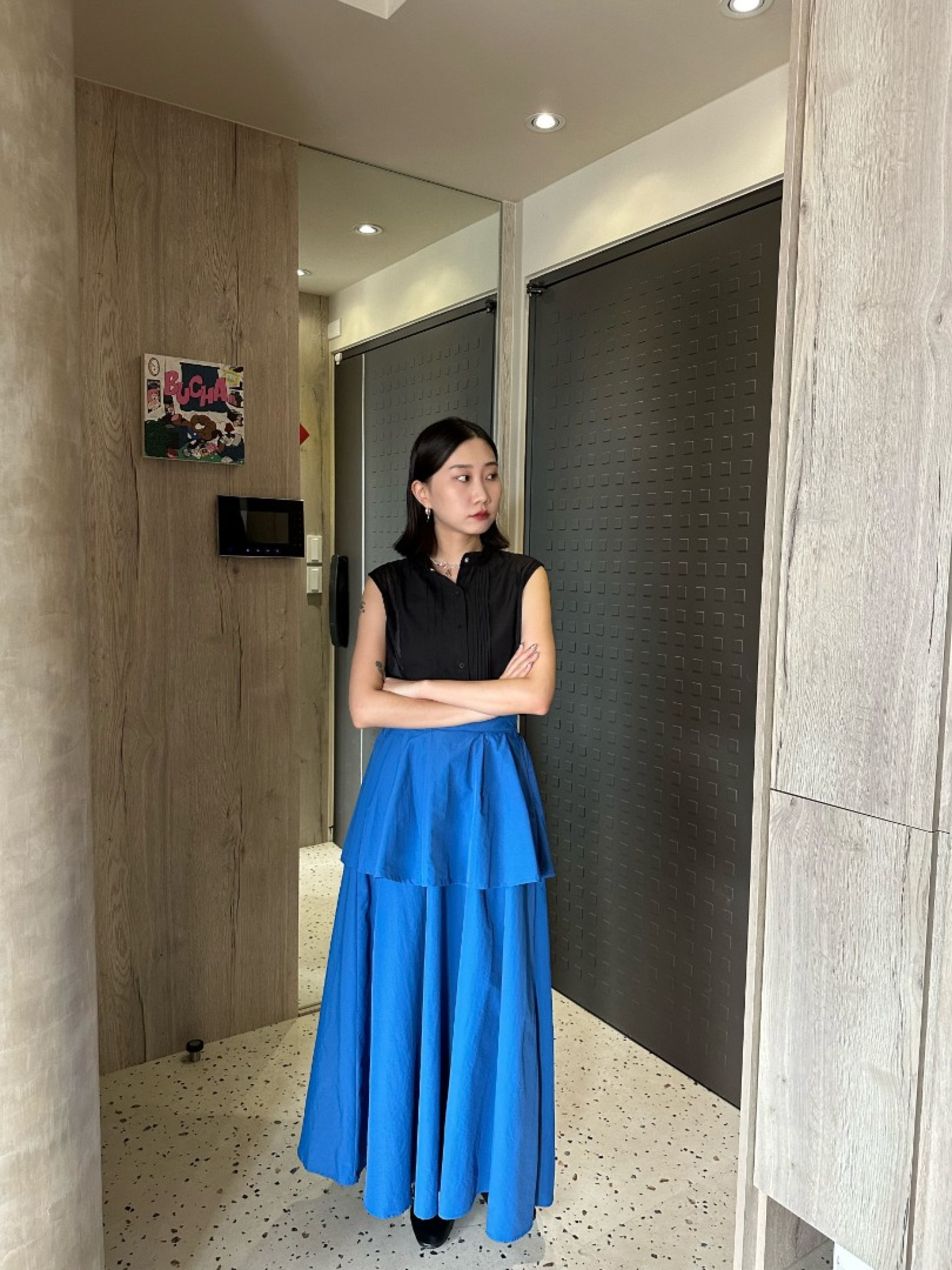 🇯🇵不對稱百摺背心/兩色