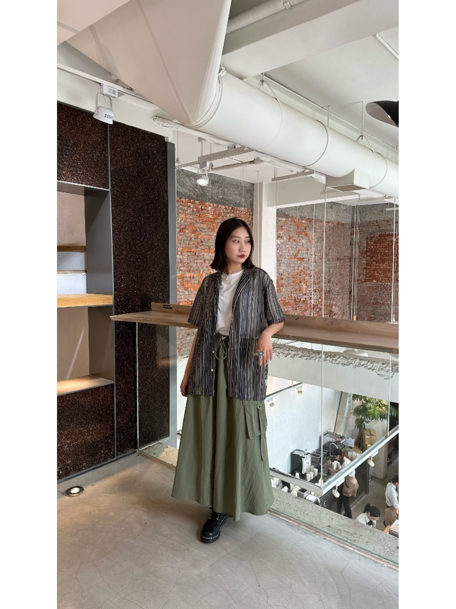 🇯🇵透透的多條紋襯衫/三色Ｍ