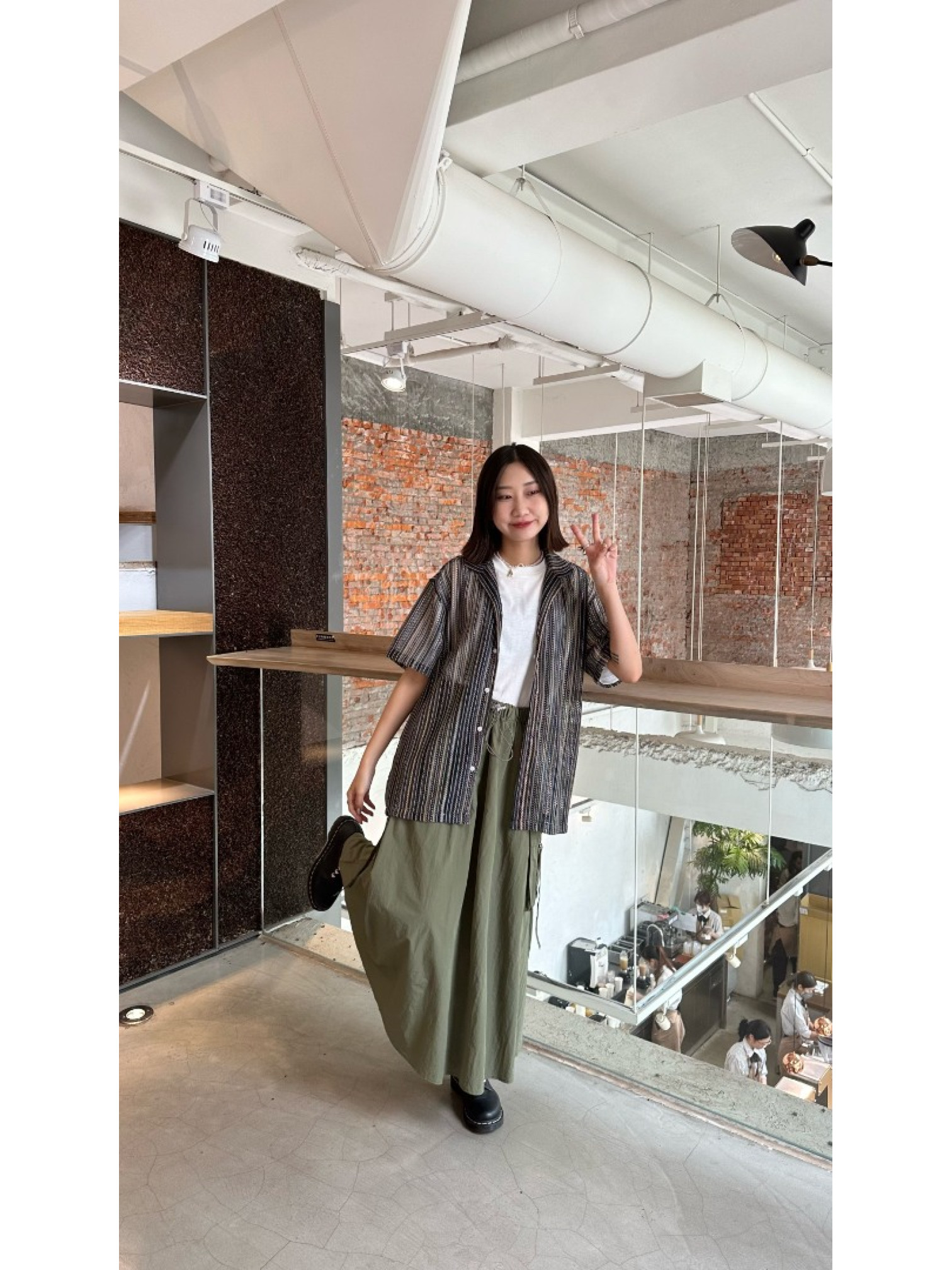 🇯🇵透透的多條紋襯衫/三色Ｍ