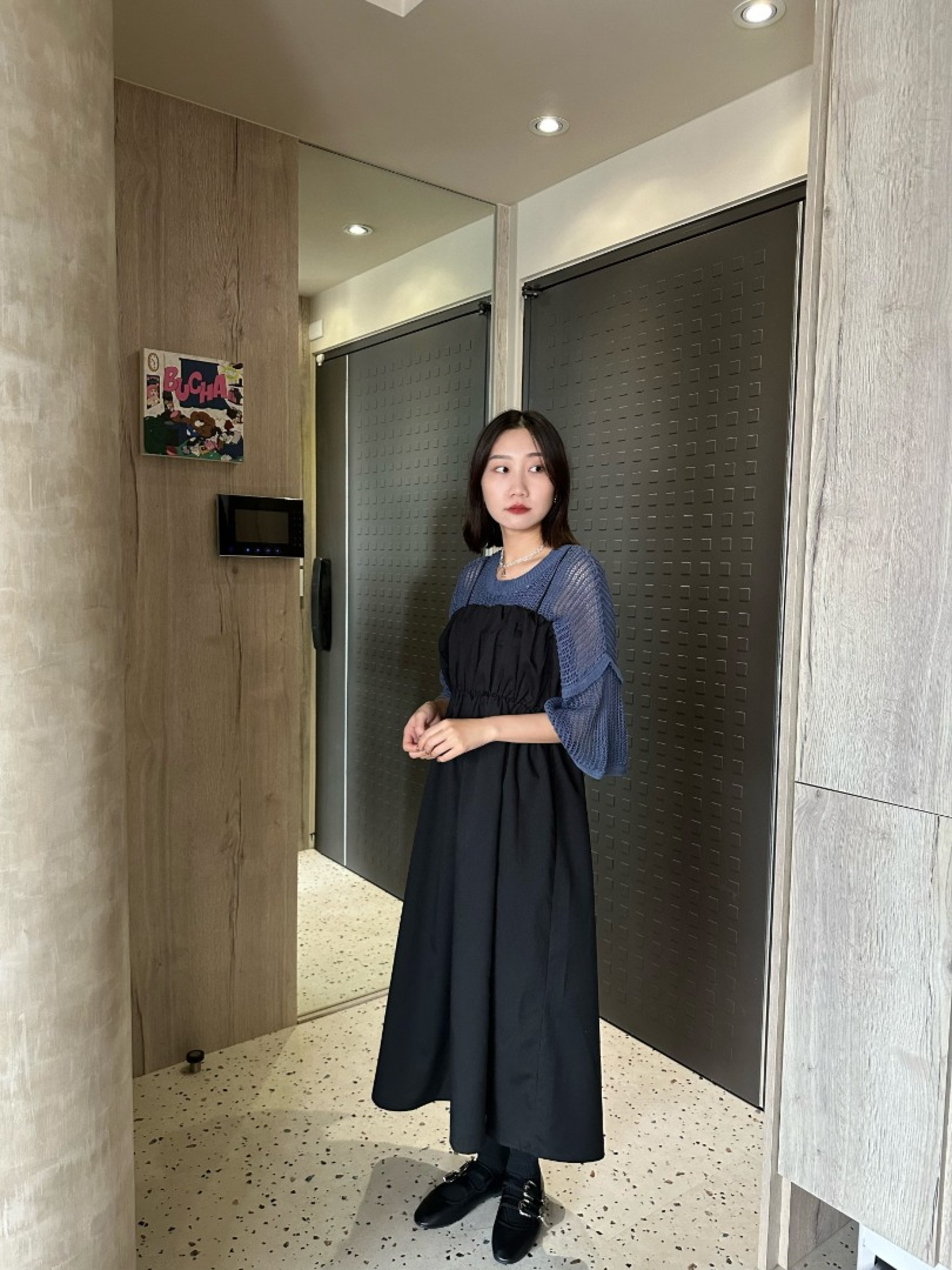 🇯🇵平口抓皺細肩洋裝/兩色