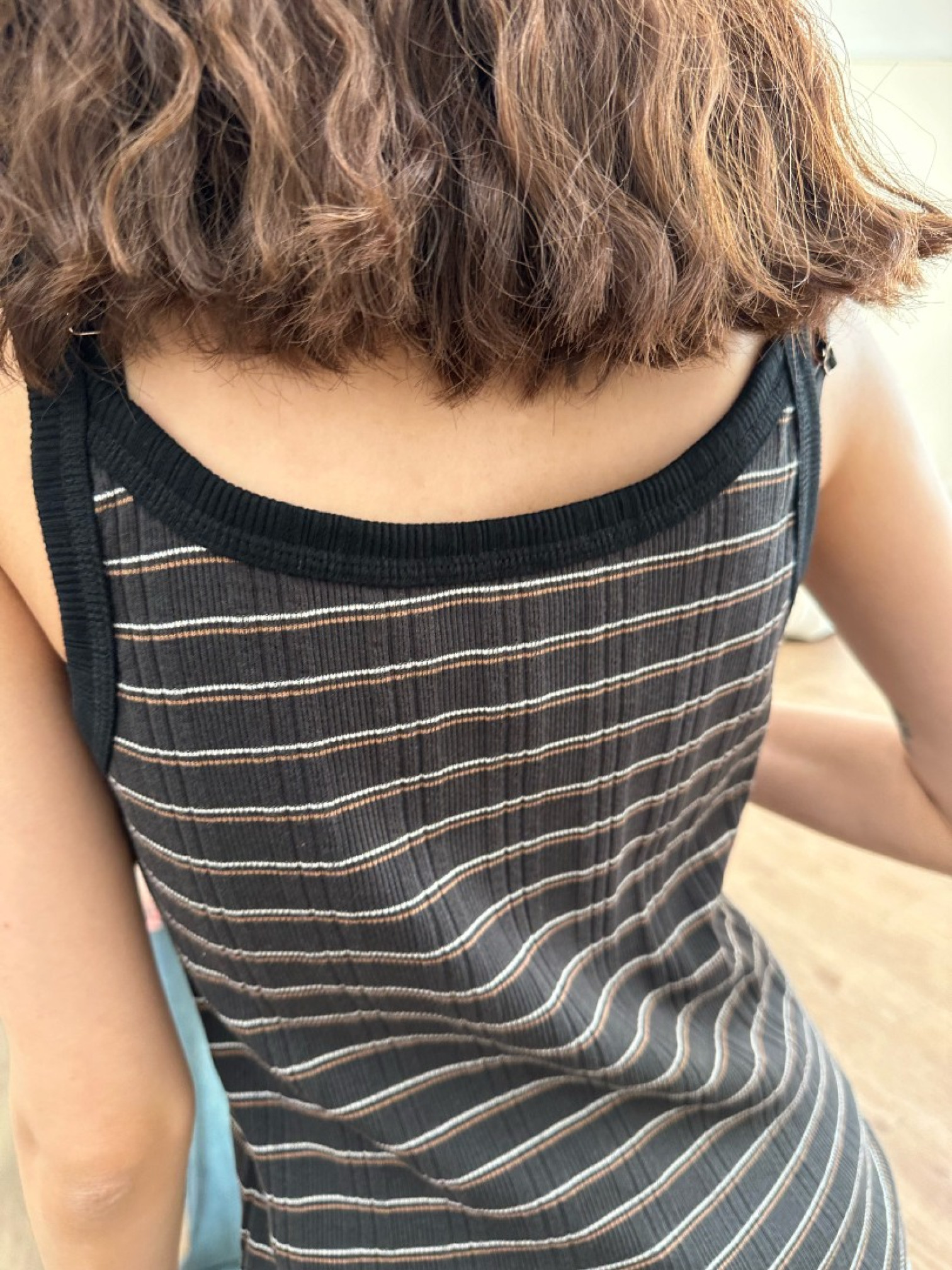 🇯🇵TWO WAY條紋背心/米&炭黑