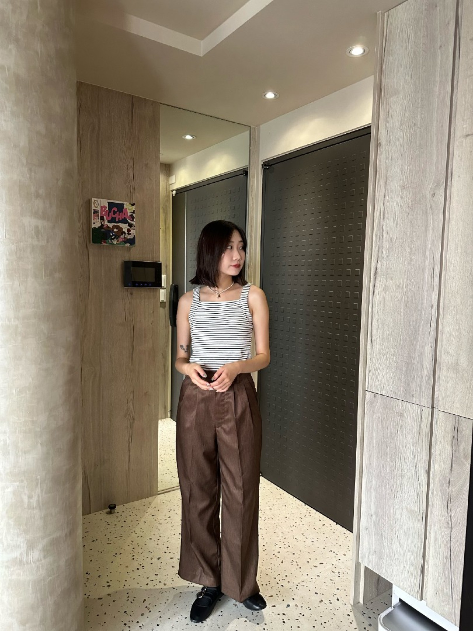 🇯🇵夏日の條紋撞色BRA TOP/三色