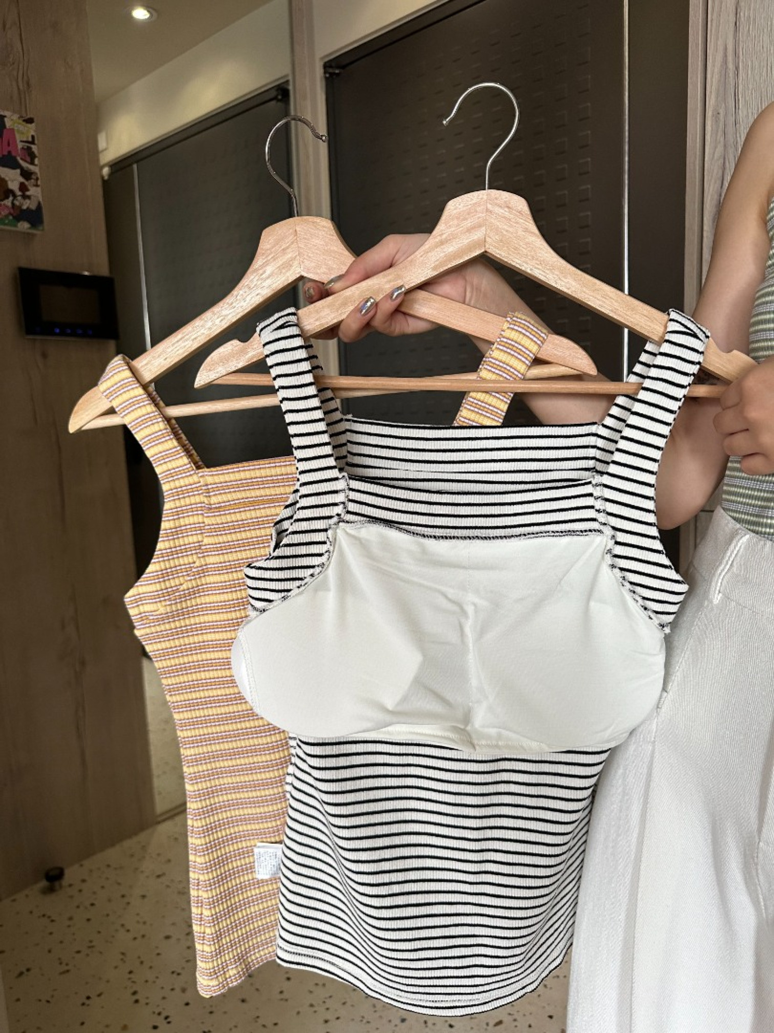 🇯🇵夏日の條紋撞色BRA TOP/三色