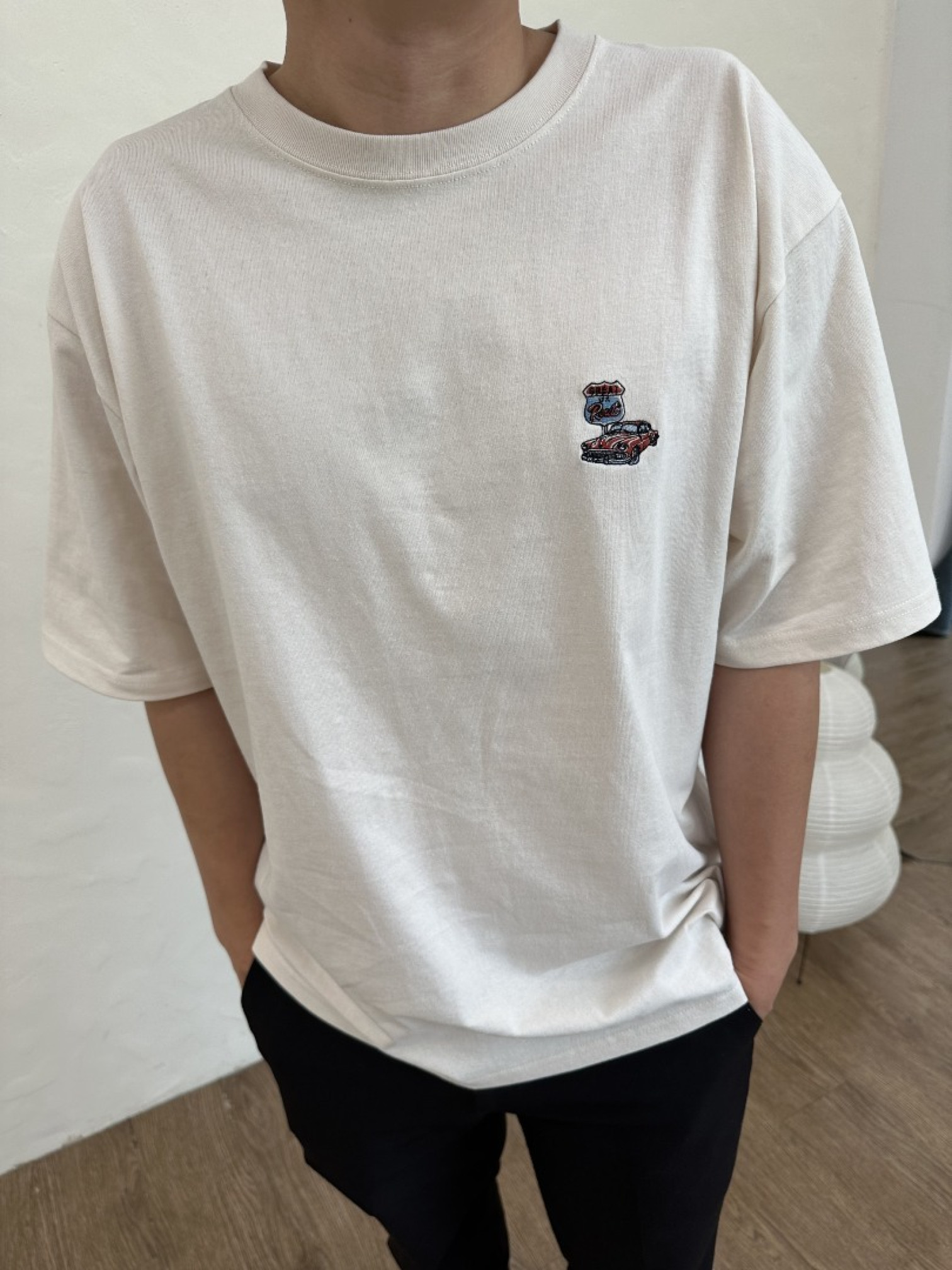 🇯🇵美式復古MAP短T/米L&炭黑M